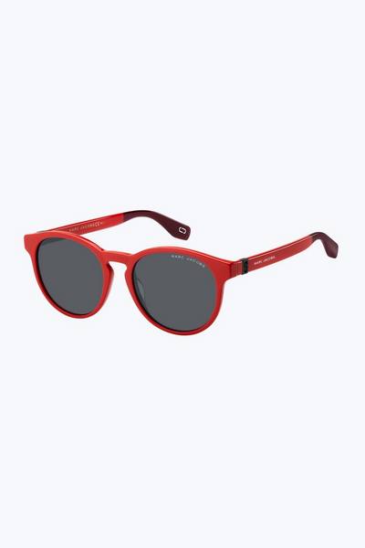 Logo Plaque Round Sunglasses