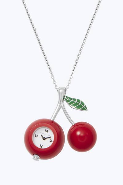 Cherry Charm Watch Necklace