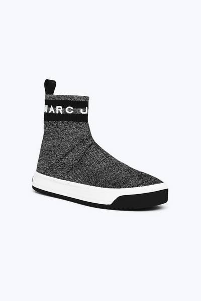Metallic Logo Dart Sock Sneaker