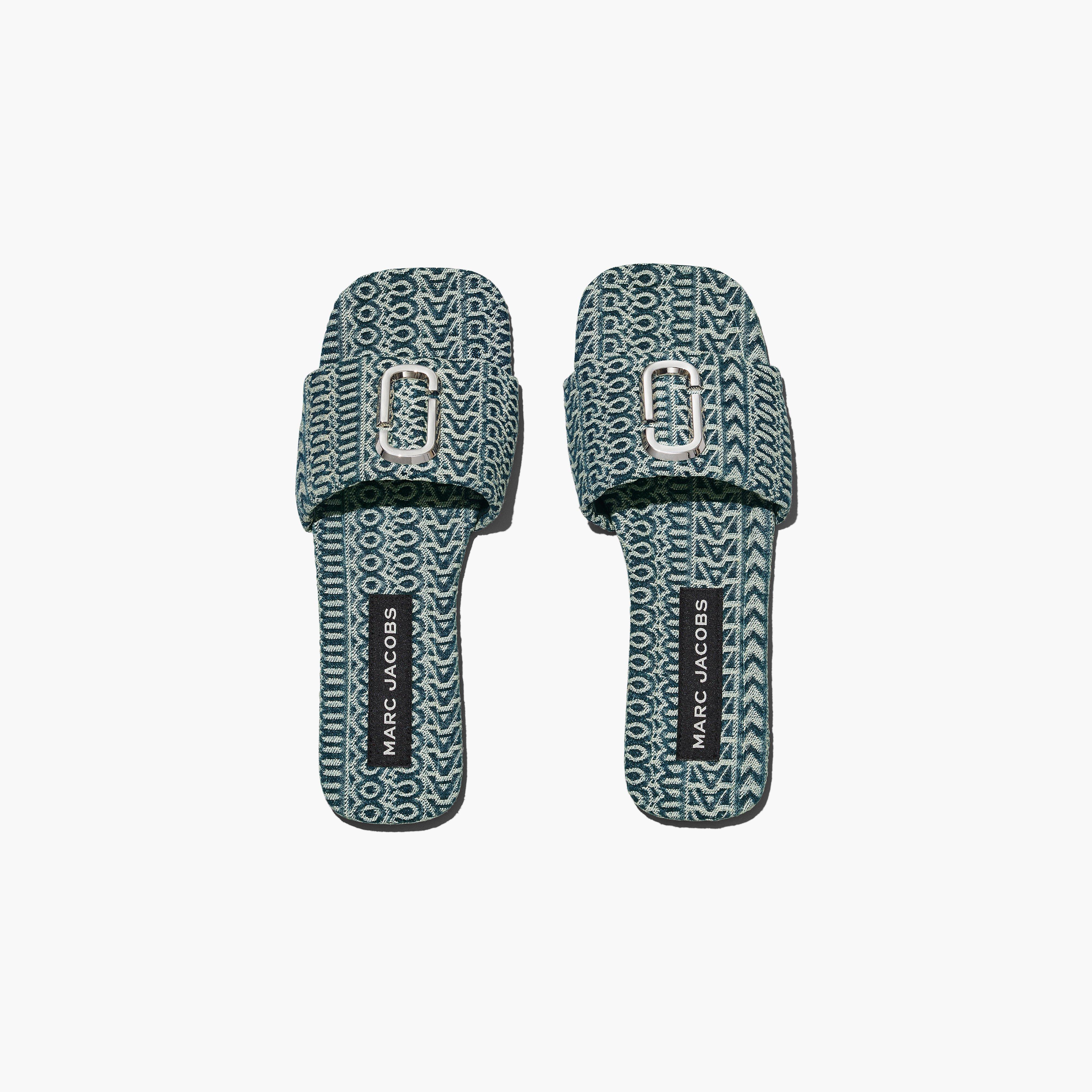 The J Marc Washed Monogram Denim Sandal(Sandals)