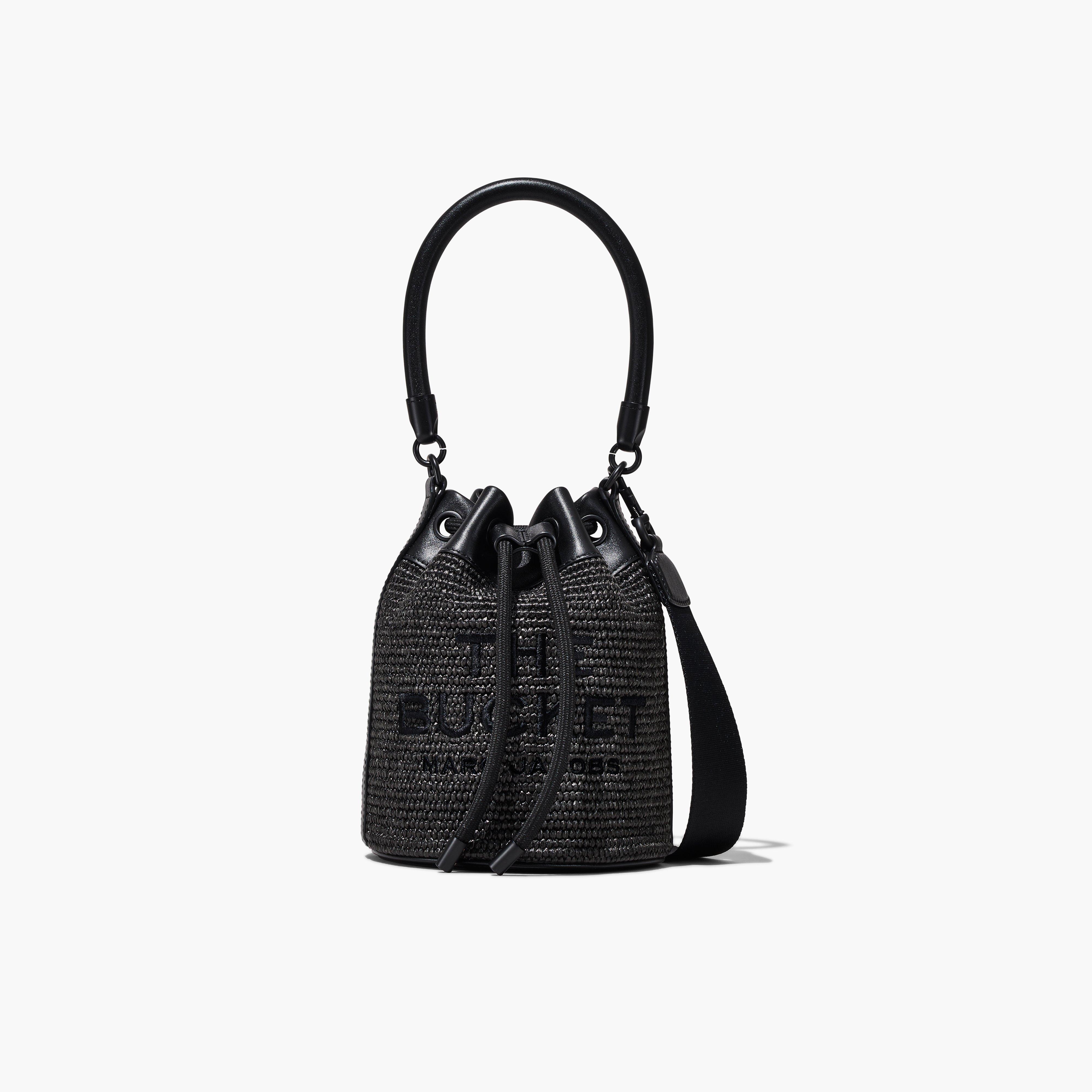 The Woven DTM Bucket Bag - BLACK
