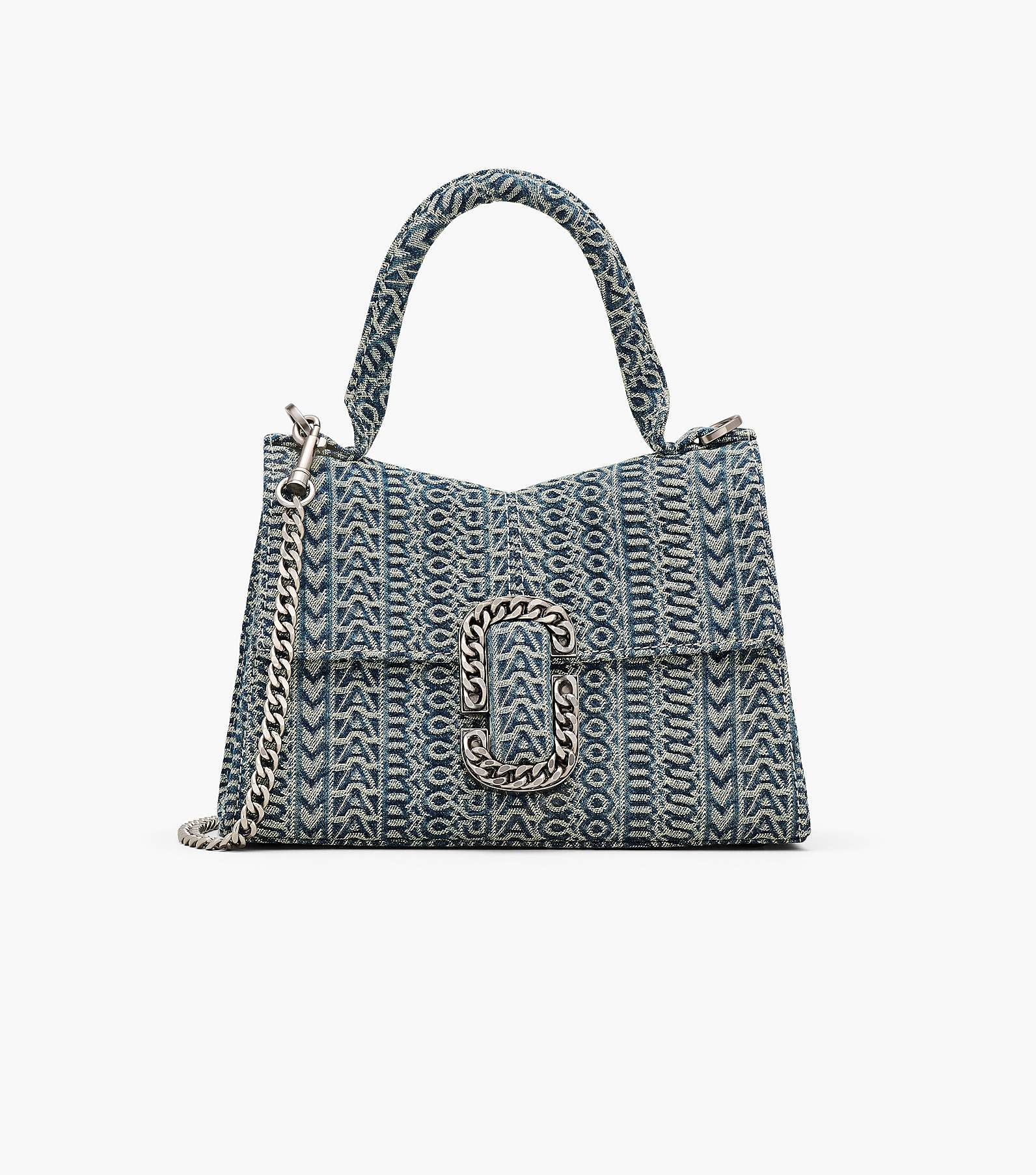 The Washed Monogram Denim St. Marc Top Handle(View All Bags)