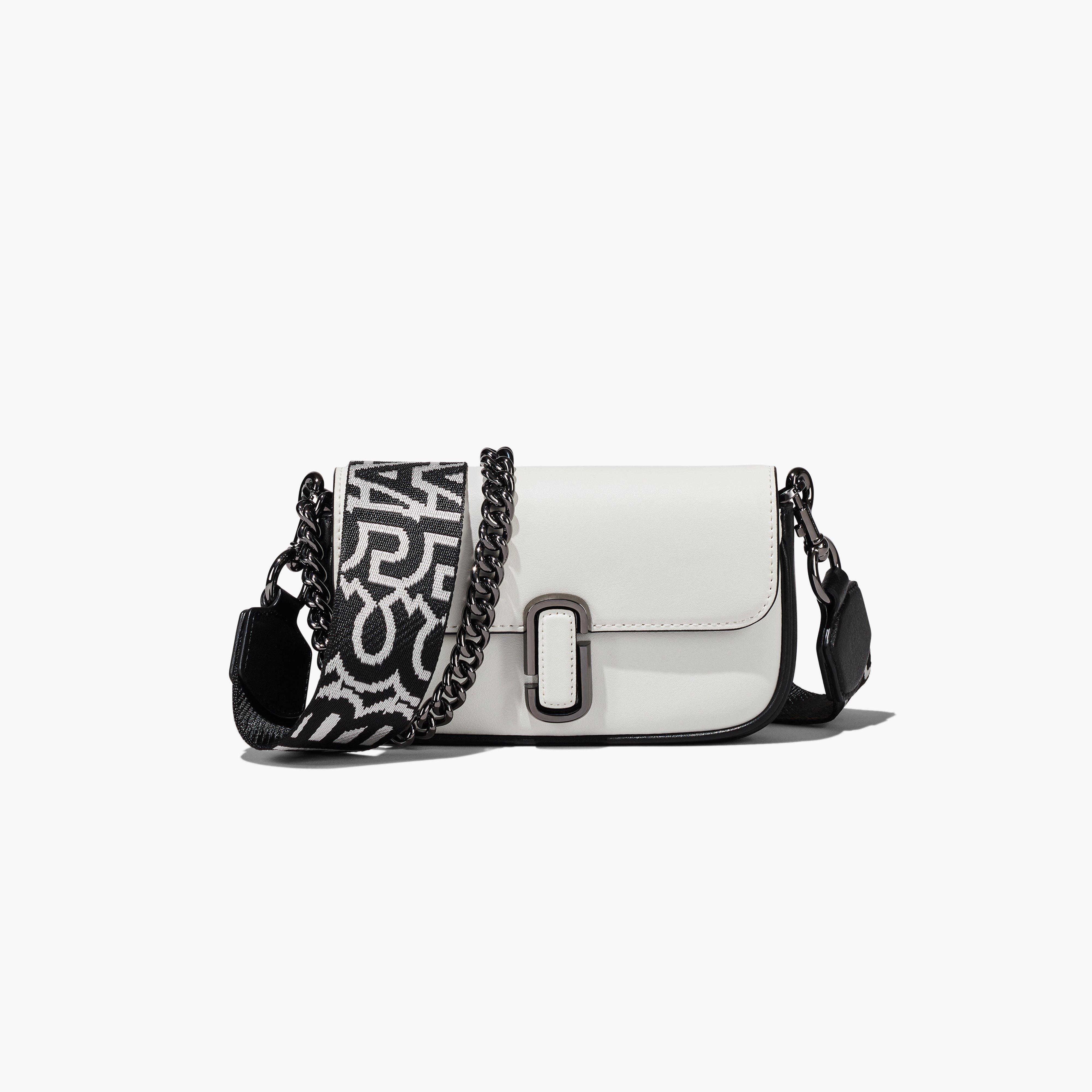 The Bi-Color J Marc Mini Bag - BLACK/WHITE