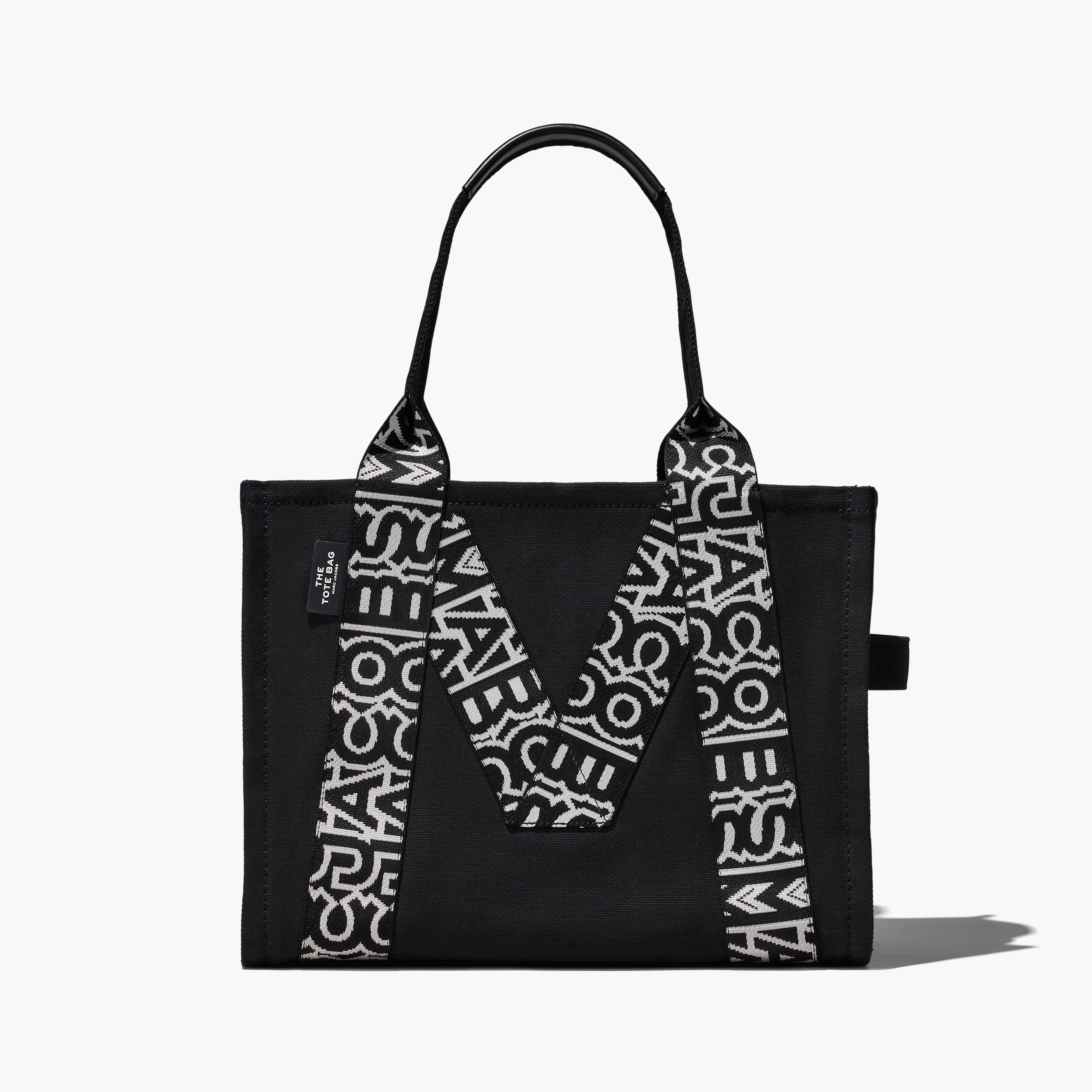 The M Large Tote Bag - BLACK/WHITE