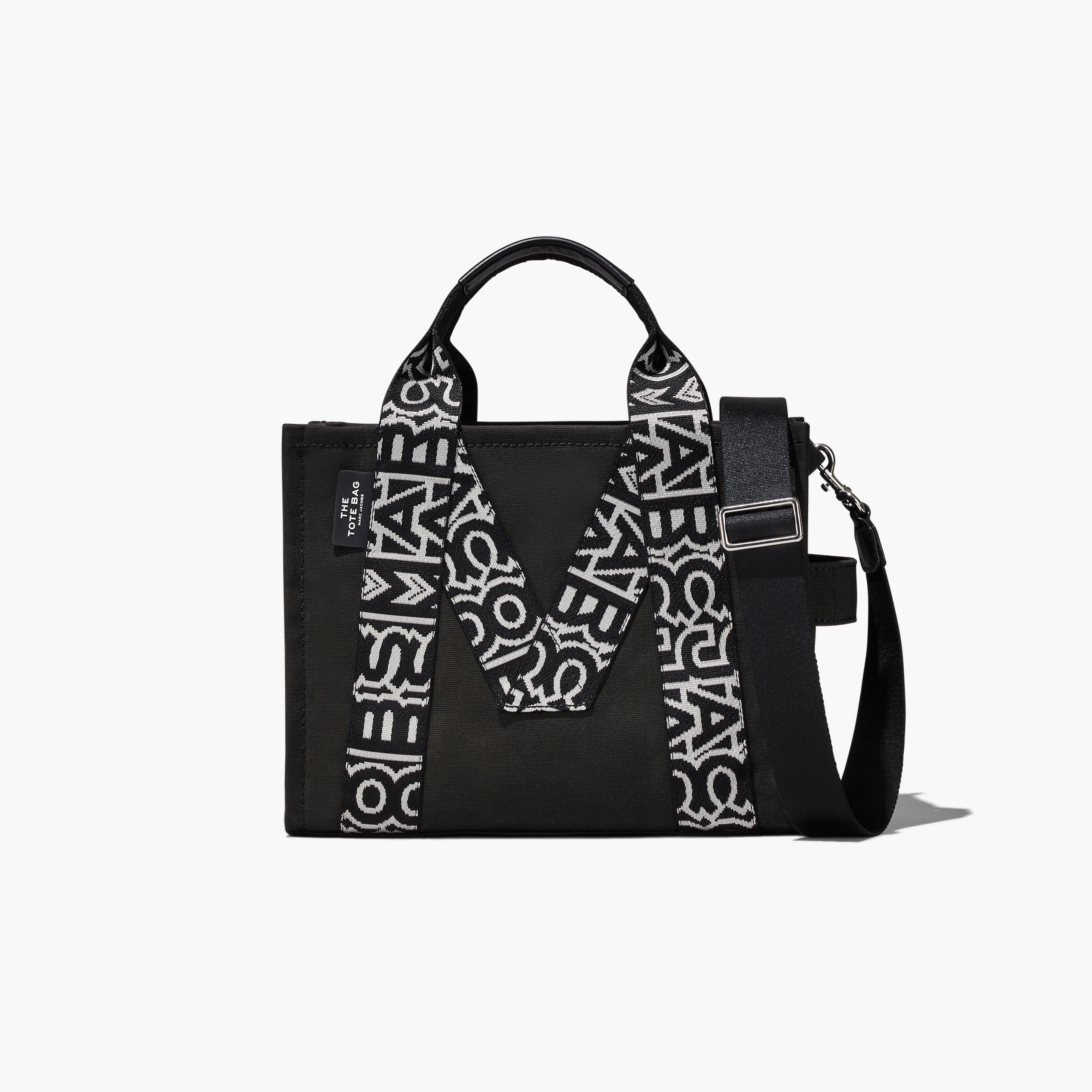 The M Medium Tote Bag - BLACK/WHITE