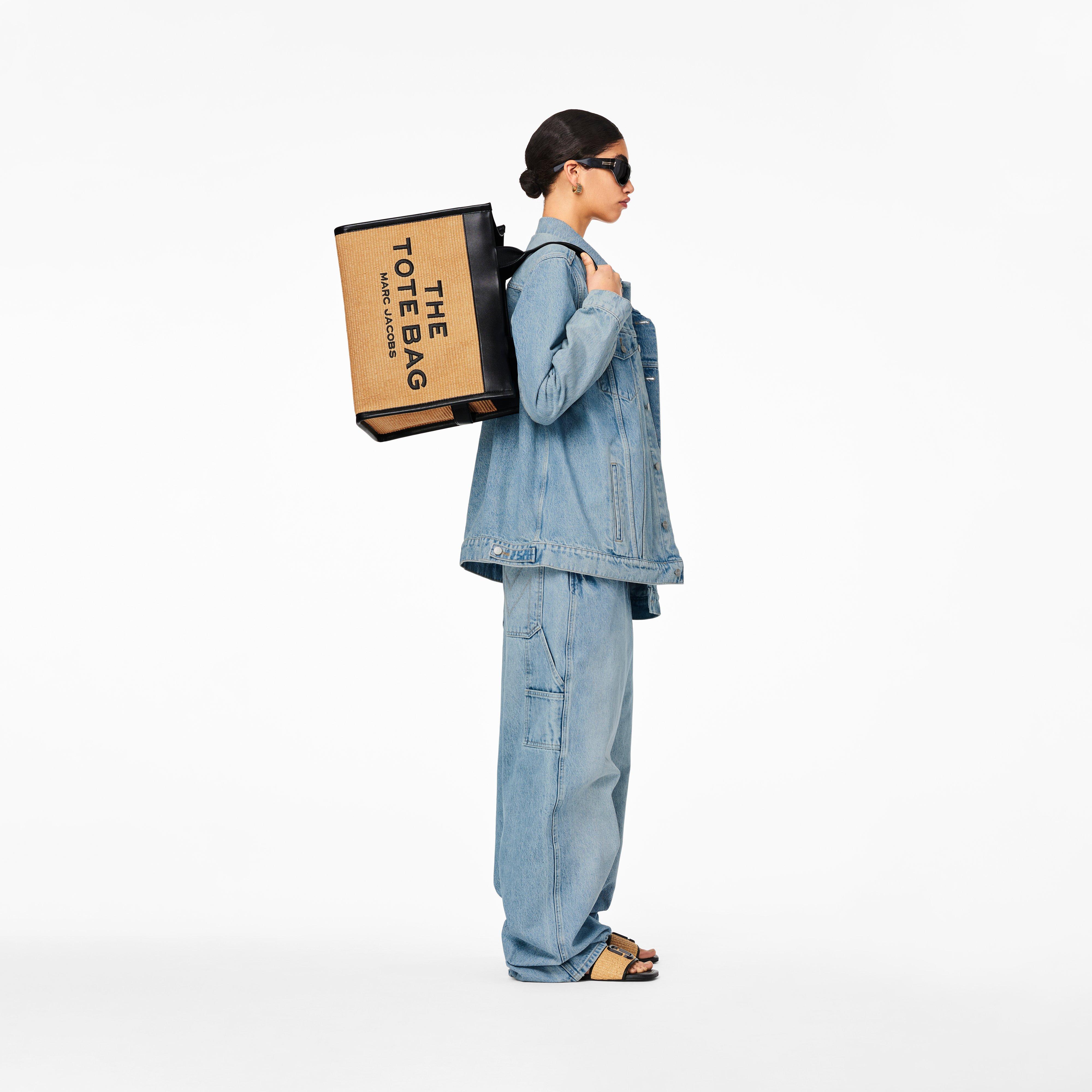 The Woven Large Tote Bag - NATURAL--Alternate view