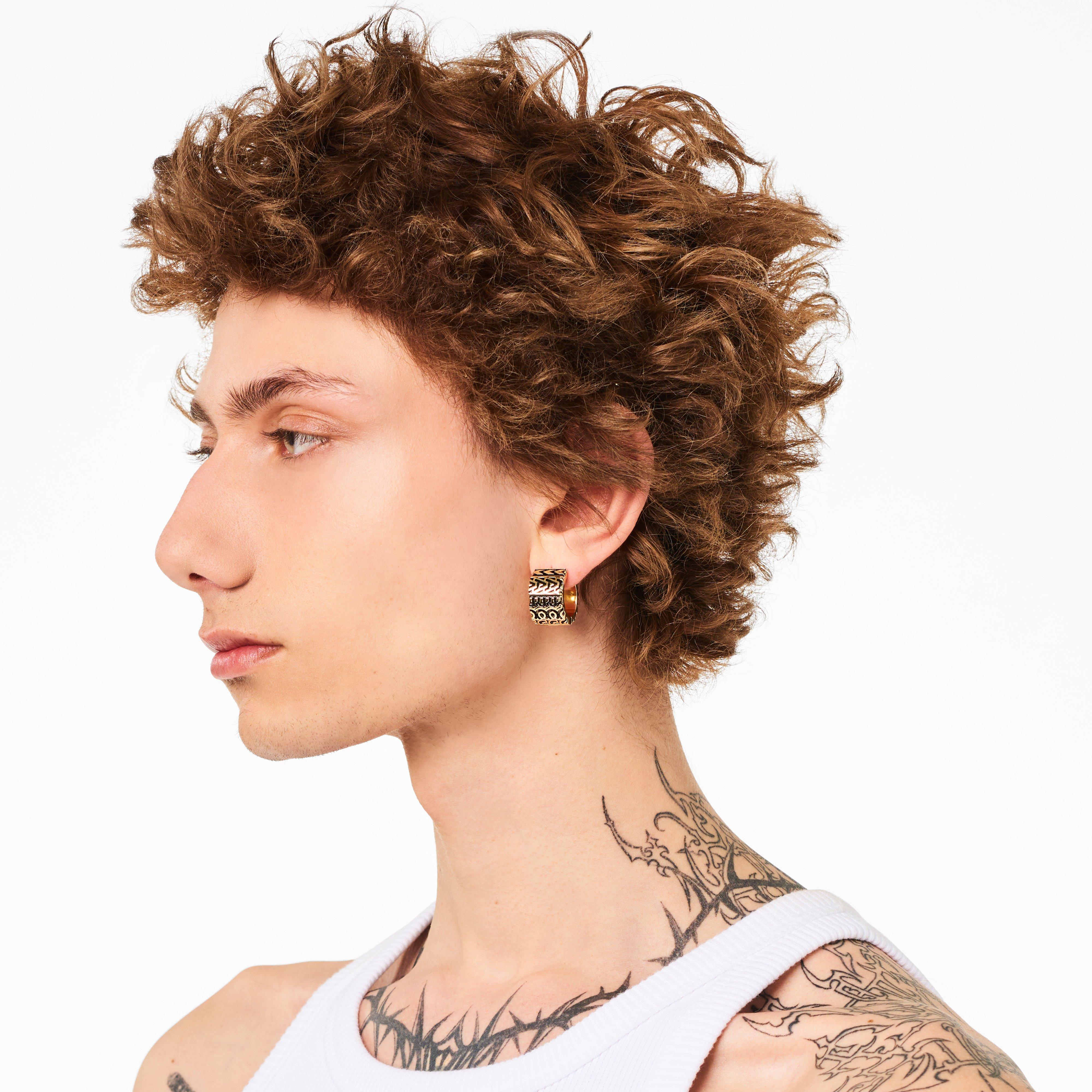 The Monogram Engraved Hoops(View All Jewelry)