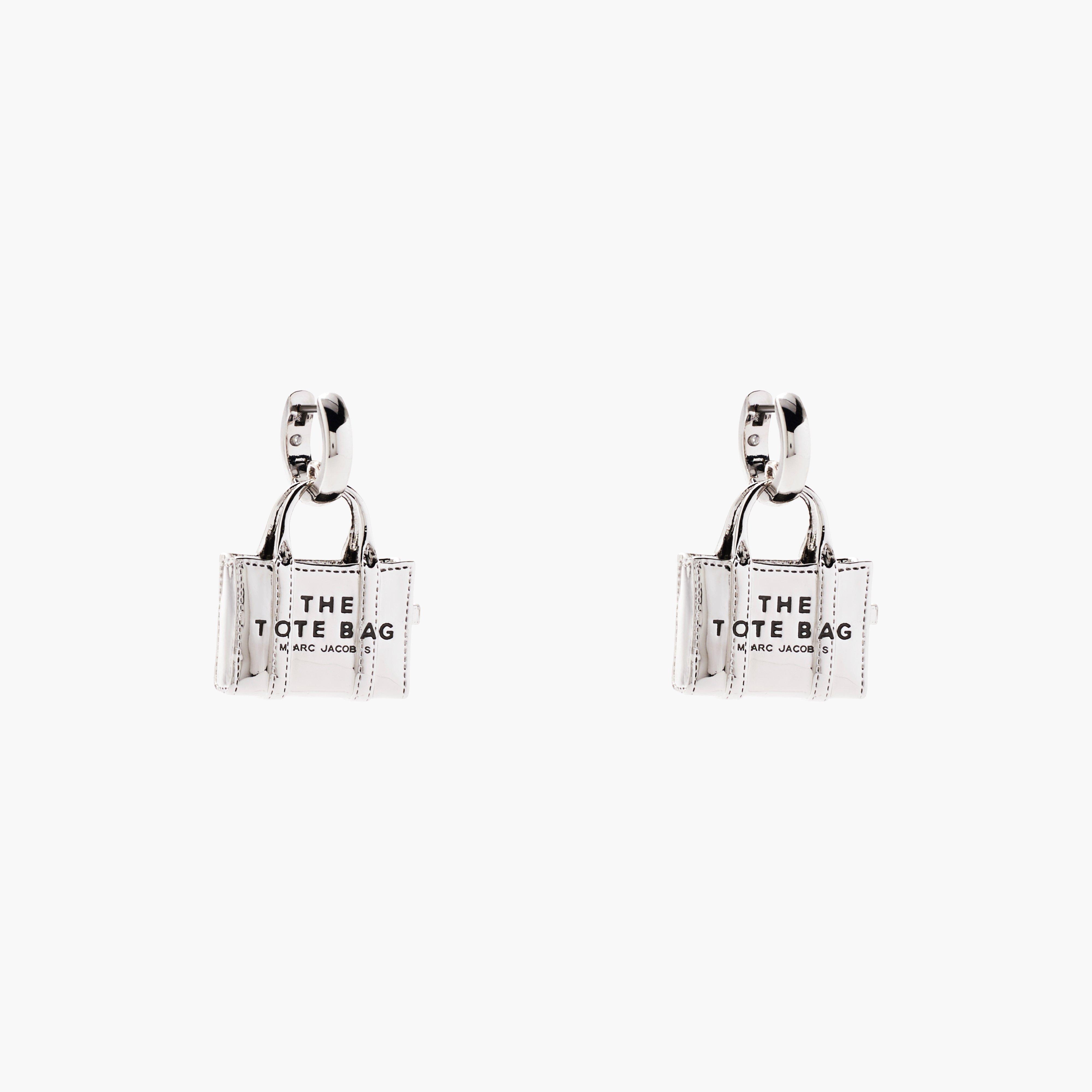 The Tote Bag Earrings - LIGHT ANTIQUE SILVER