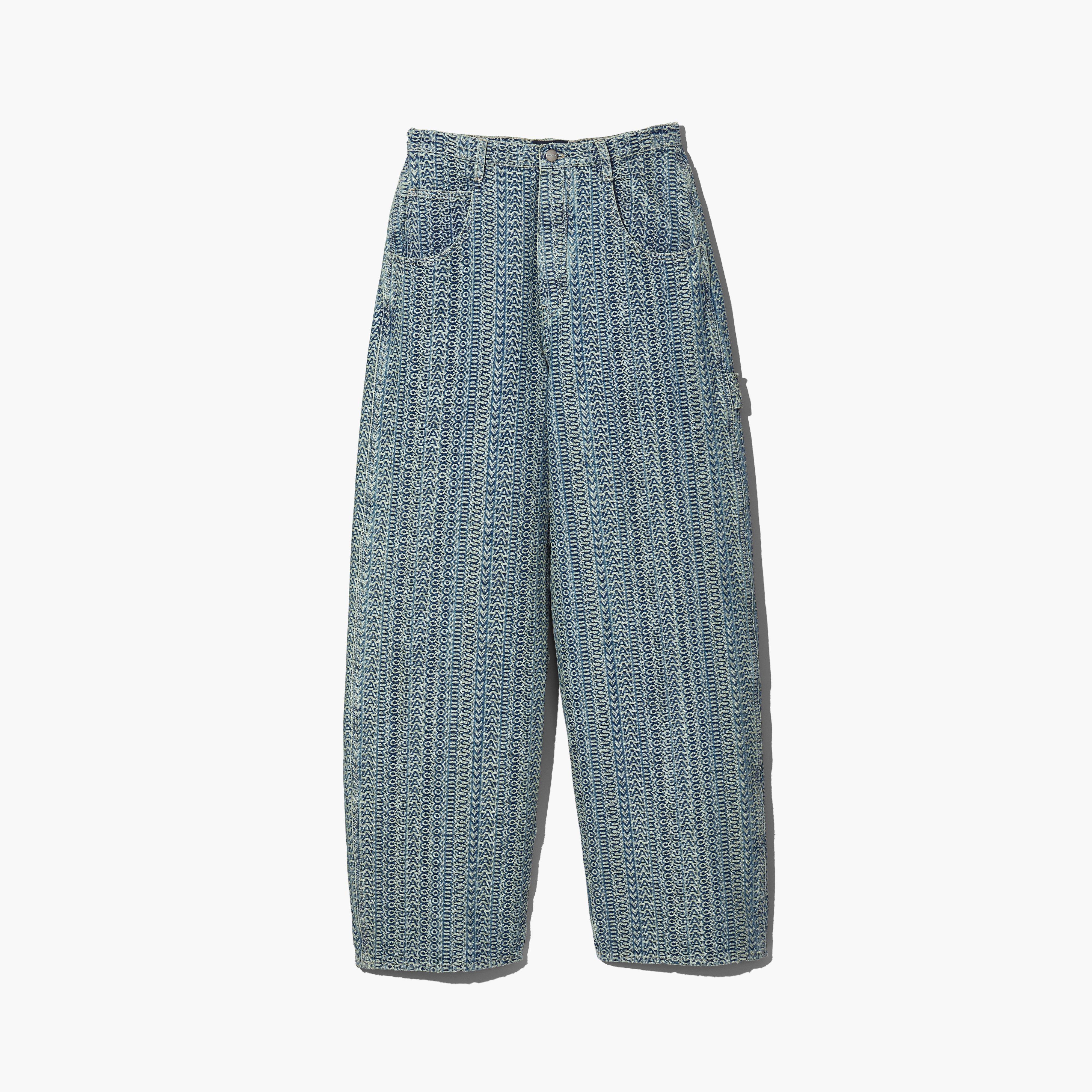 The Washed Monogram Oversized Jean - SUN FADED DENIM--Alternate view