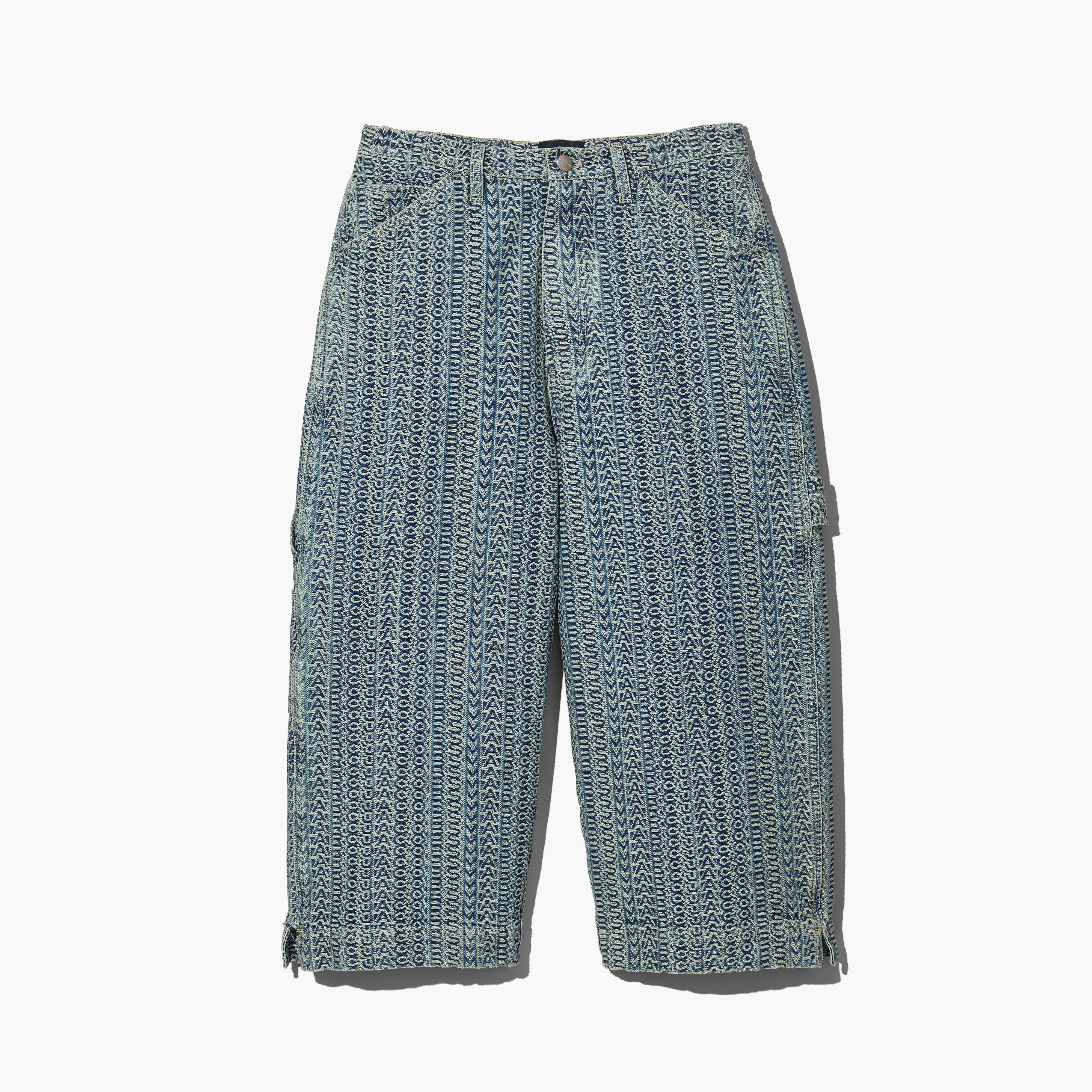 The Washed Monogram Oversized Denim Short - SUN FADED DENIM--Alternate view