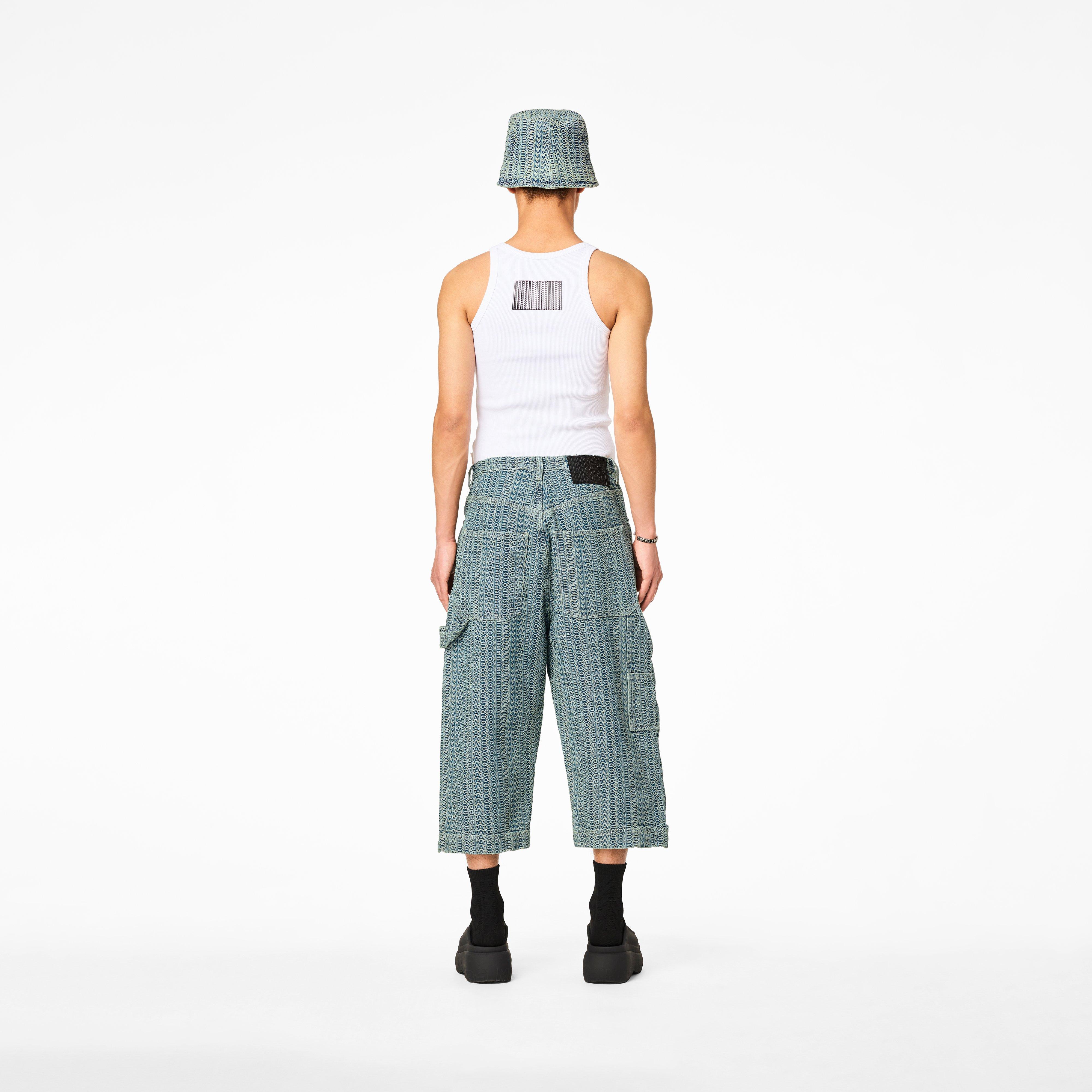 The Washed Monogram Oversized Denim Short(Bottoms)