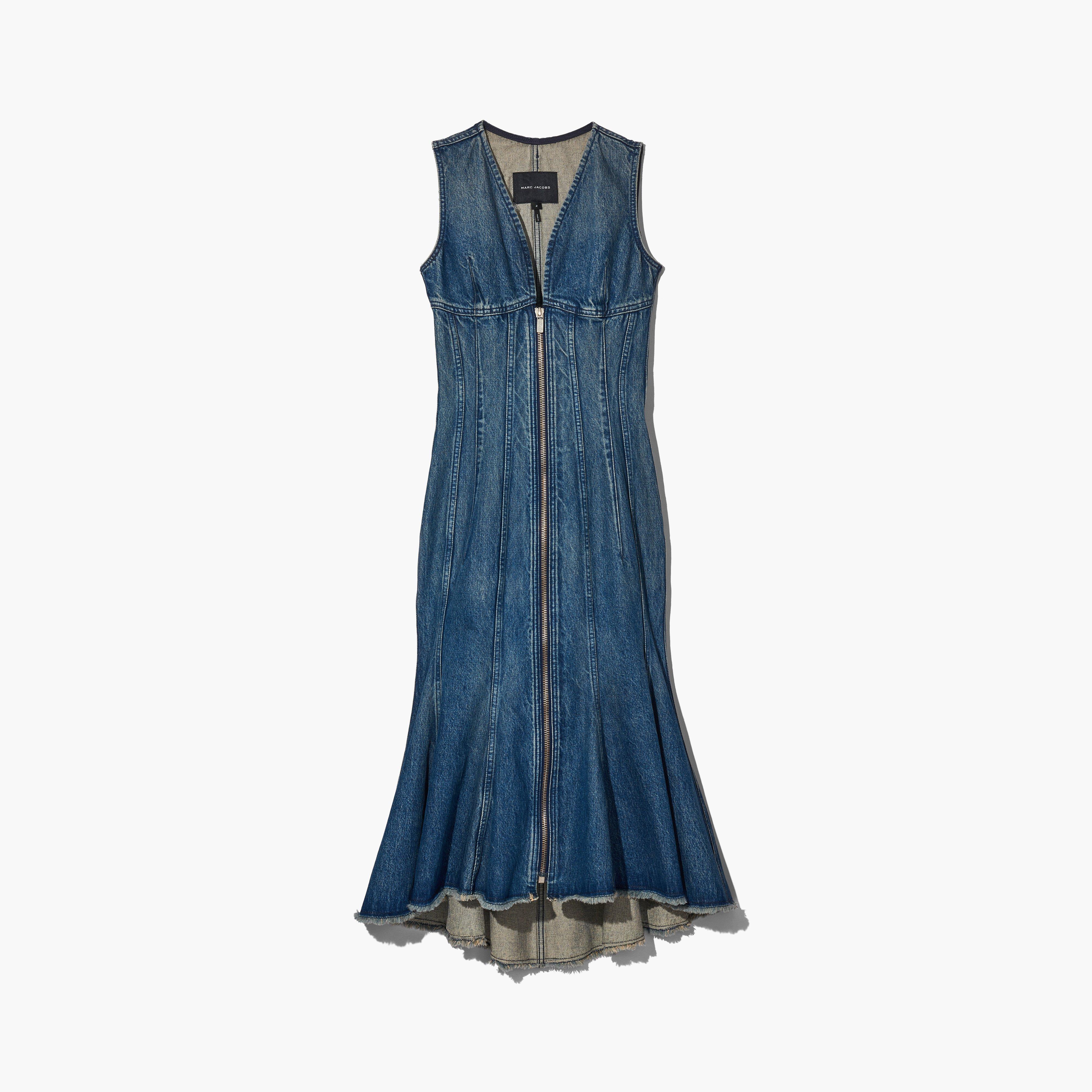 The Wave Denim Dress - SWELL DENIM--Alternate view