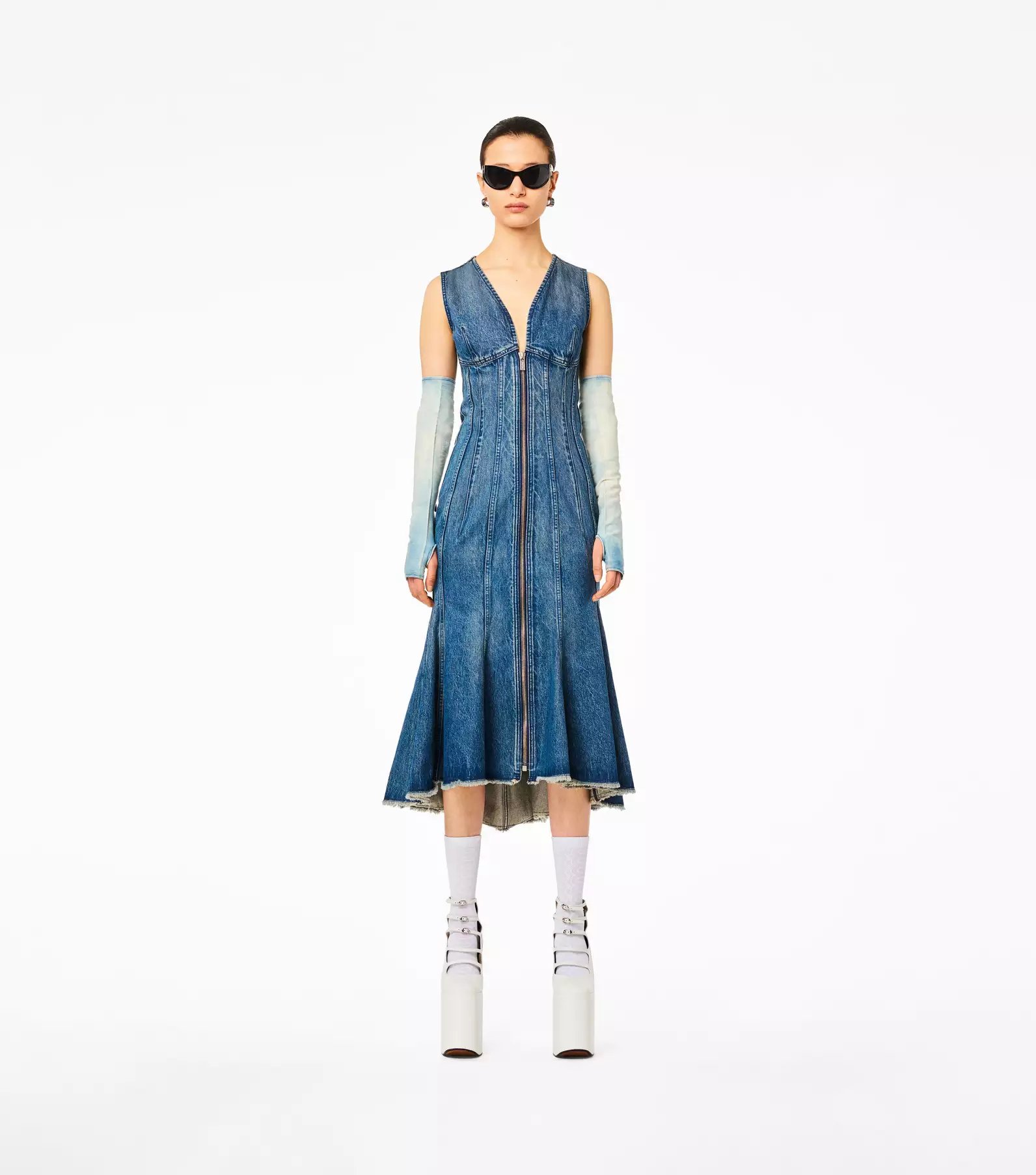 The Wave Denim Dress(View All Ready To Wear)