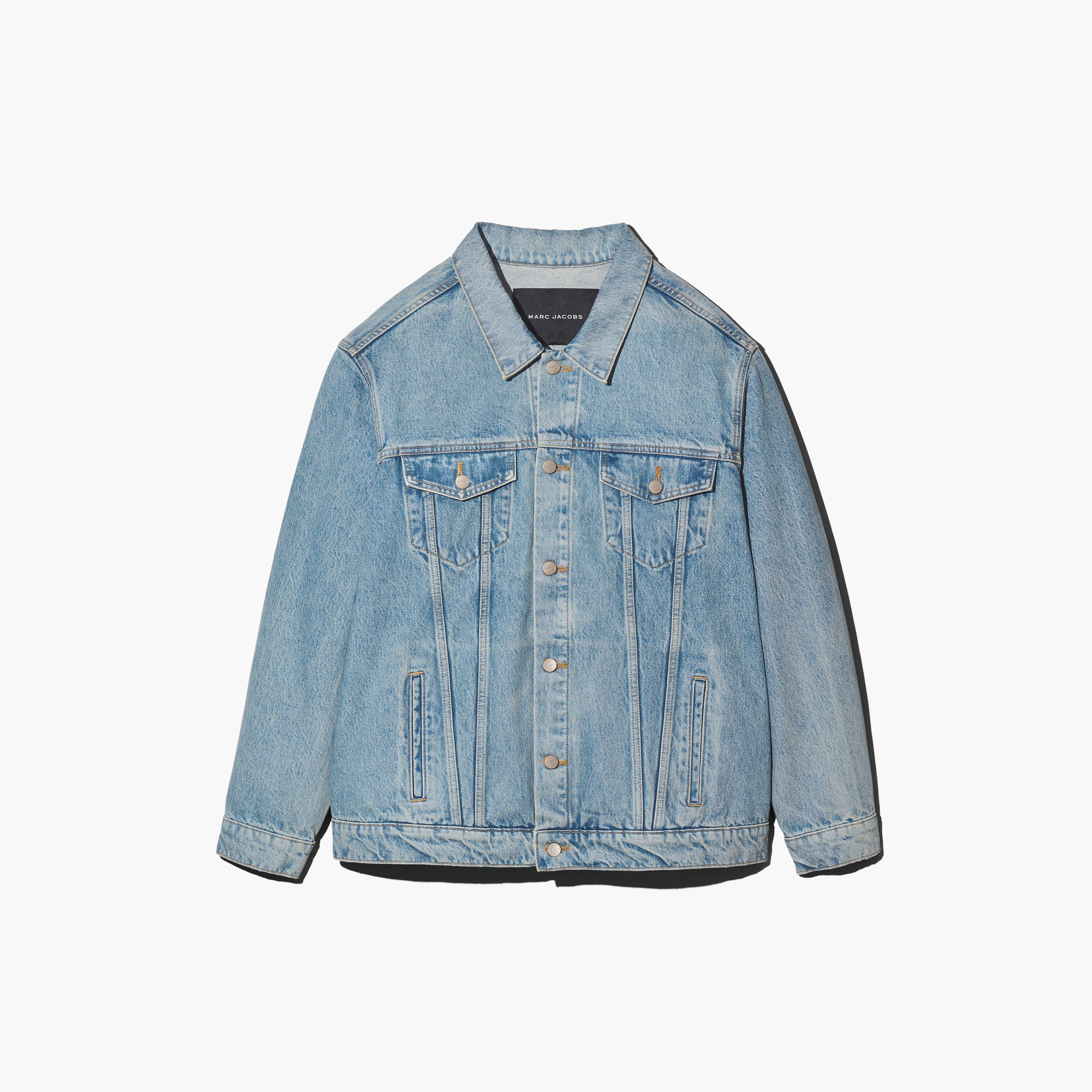 The Denim Trucker Jacket - SUN BLEACHED DENIM--Alternate view
