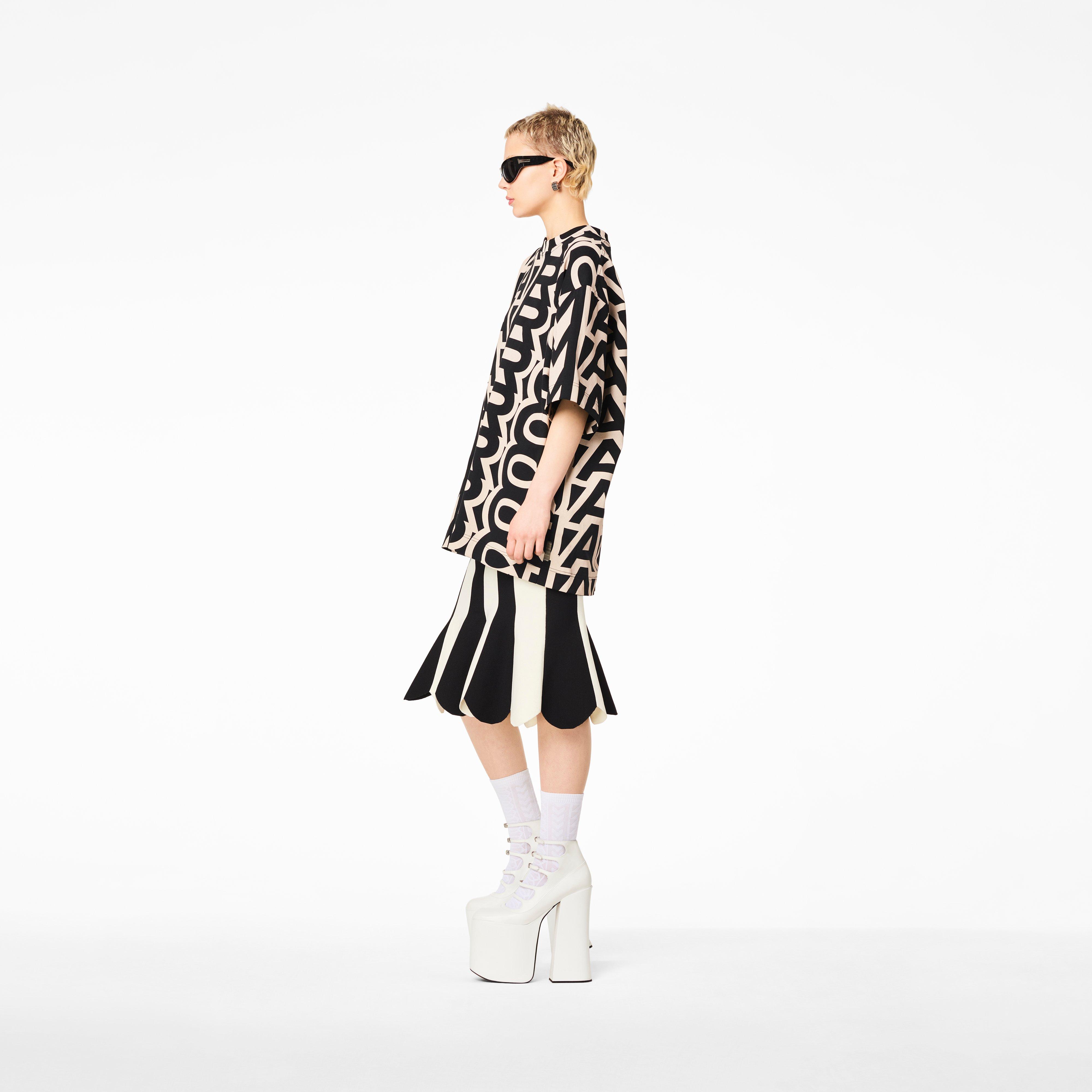 The Scuba Stripe Skirt(Bottoms)