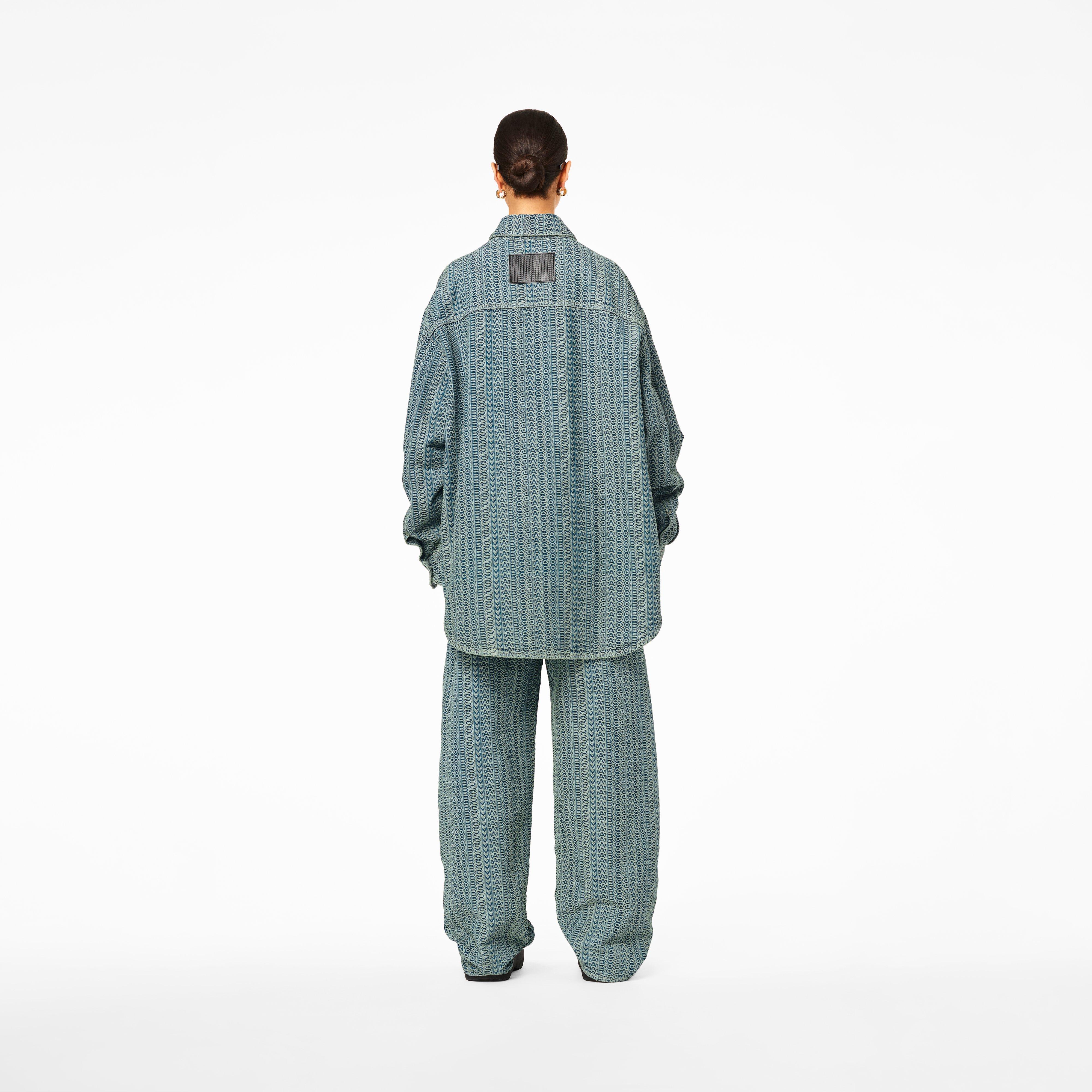 The Washed Monogram Denim Big Shirt(Tops & Blouses)