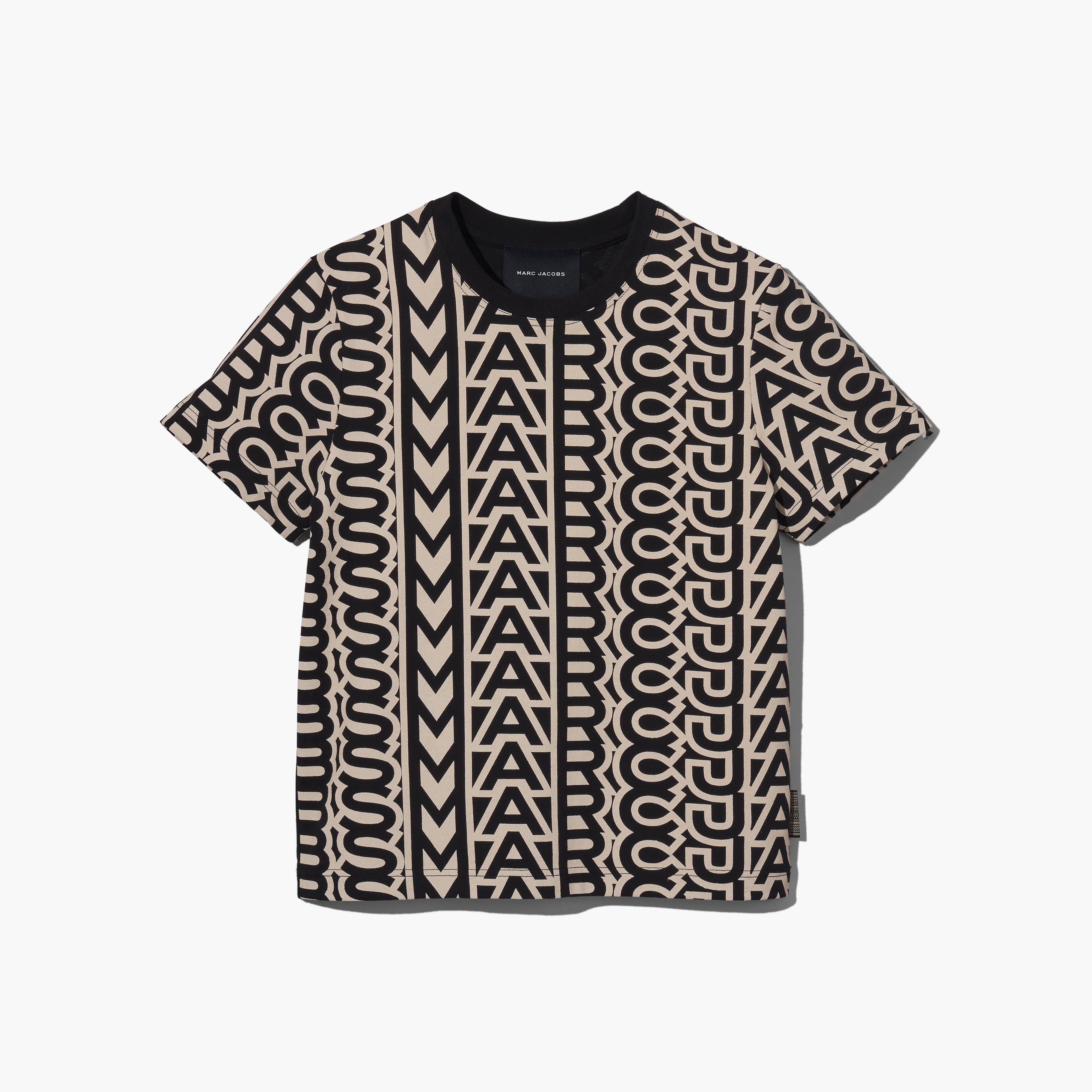 The Monogram Baby Tee - BLACK/IVORY--Alternate view