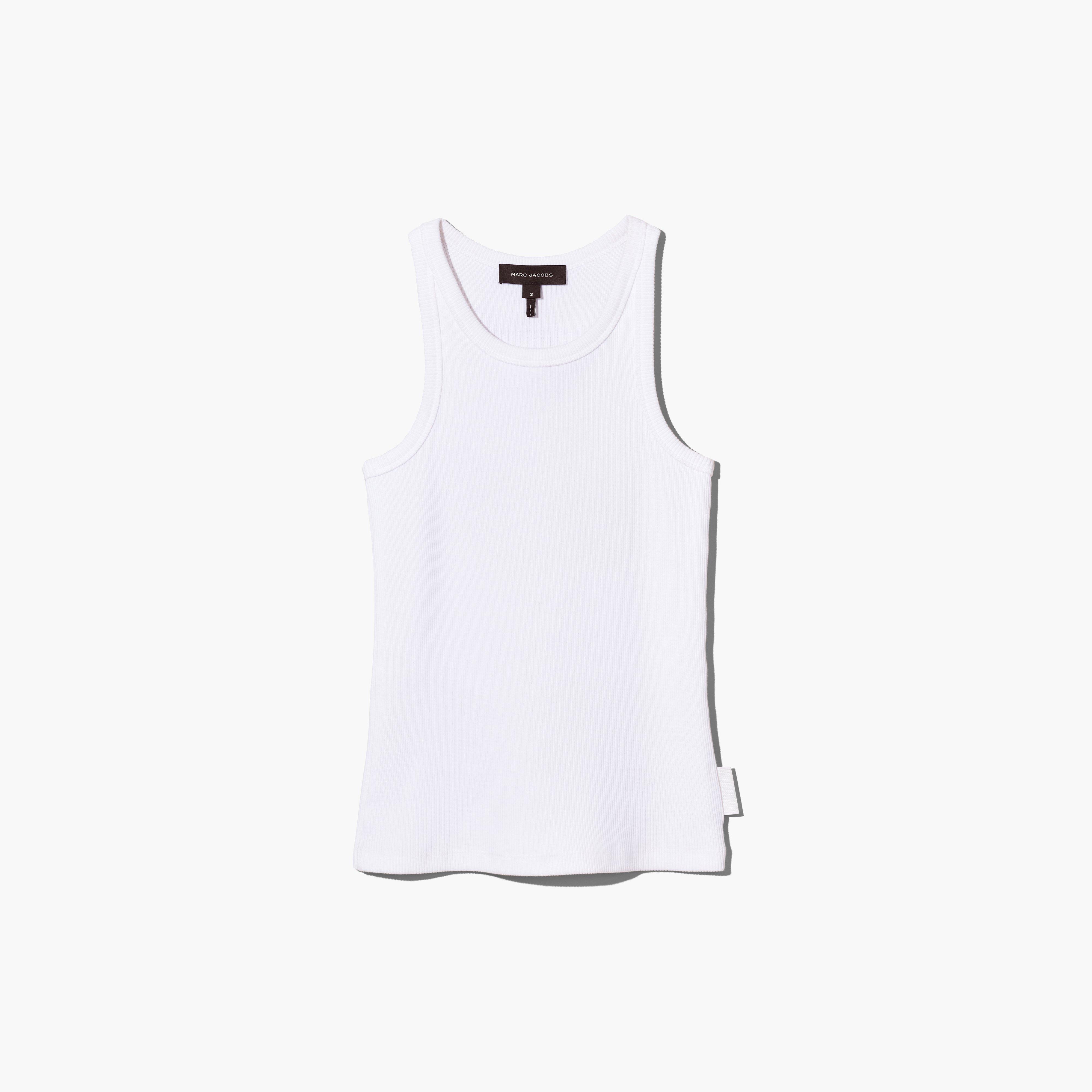 The Icon Rib Tank - WHITE--Alternate view