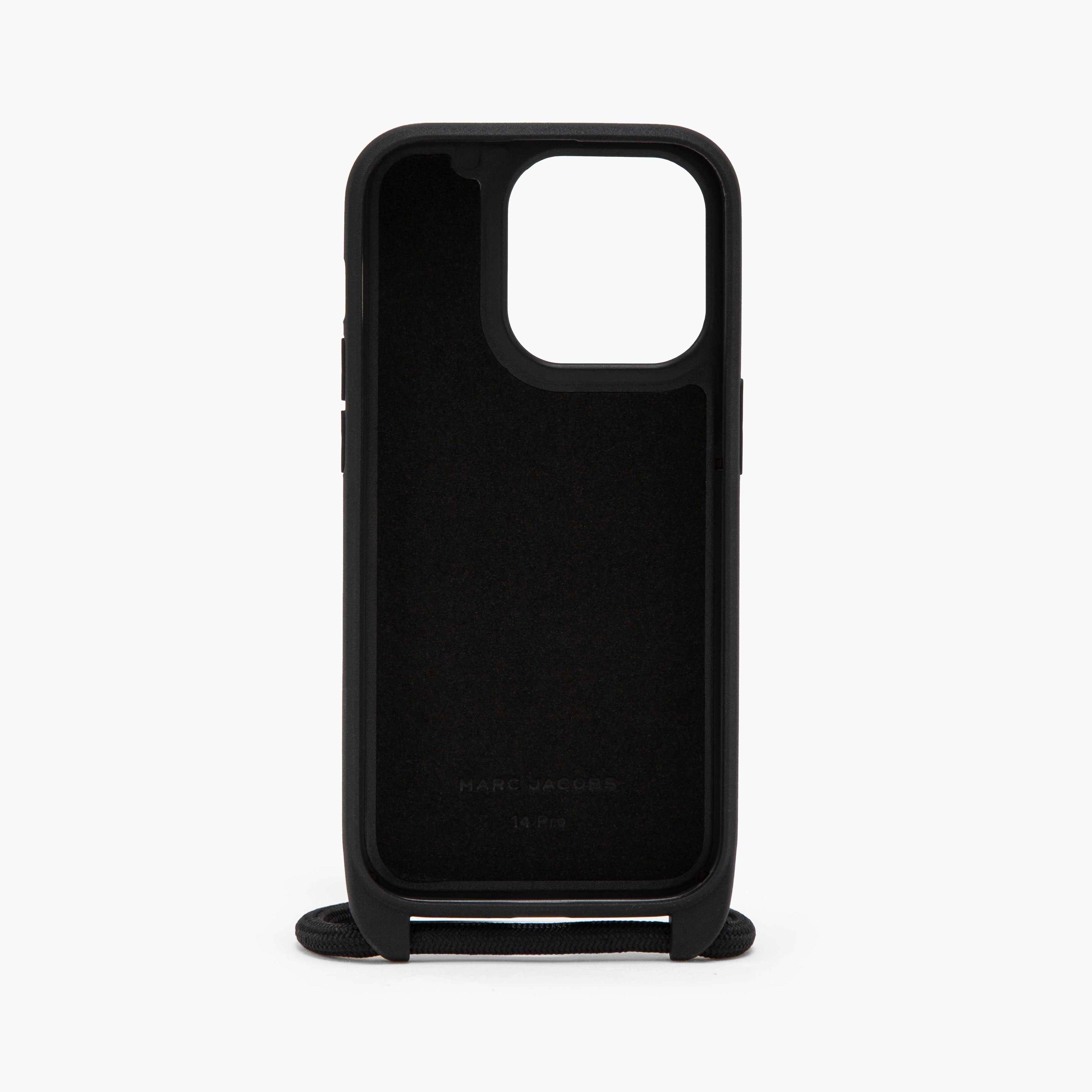 The Monogram iPhone 14 Pro Crossbody Case - BLACK--Alternate view