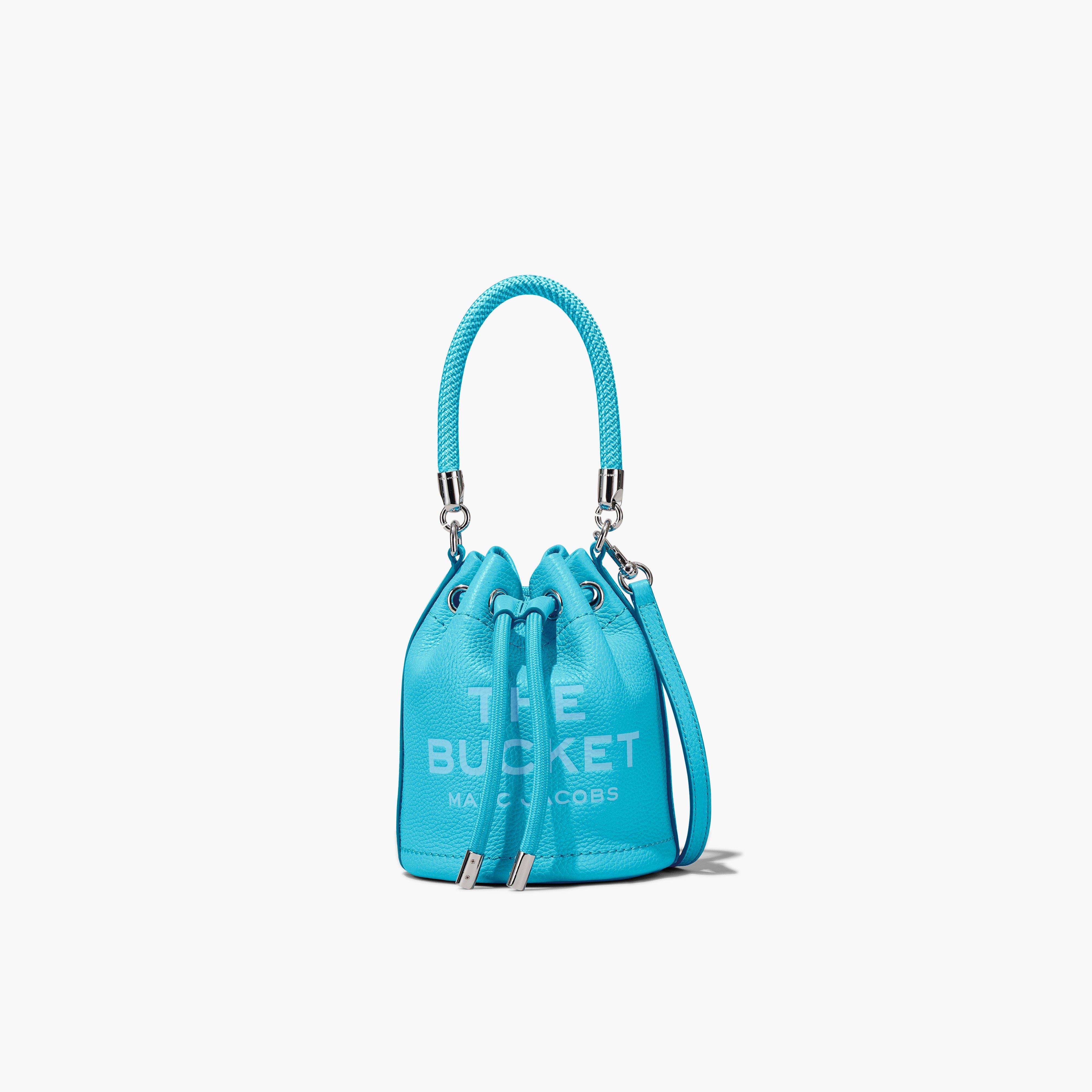 The Leather Micro Bucket Bag - POOL