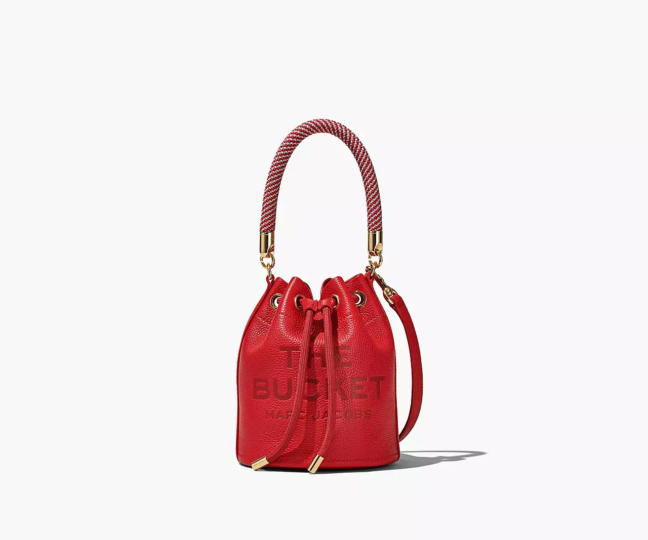 Marc Jacobs The Mini Bucket True Red Full Grain Leather Bag 2S3HCR058H03
