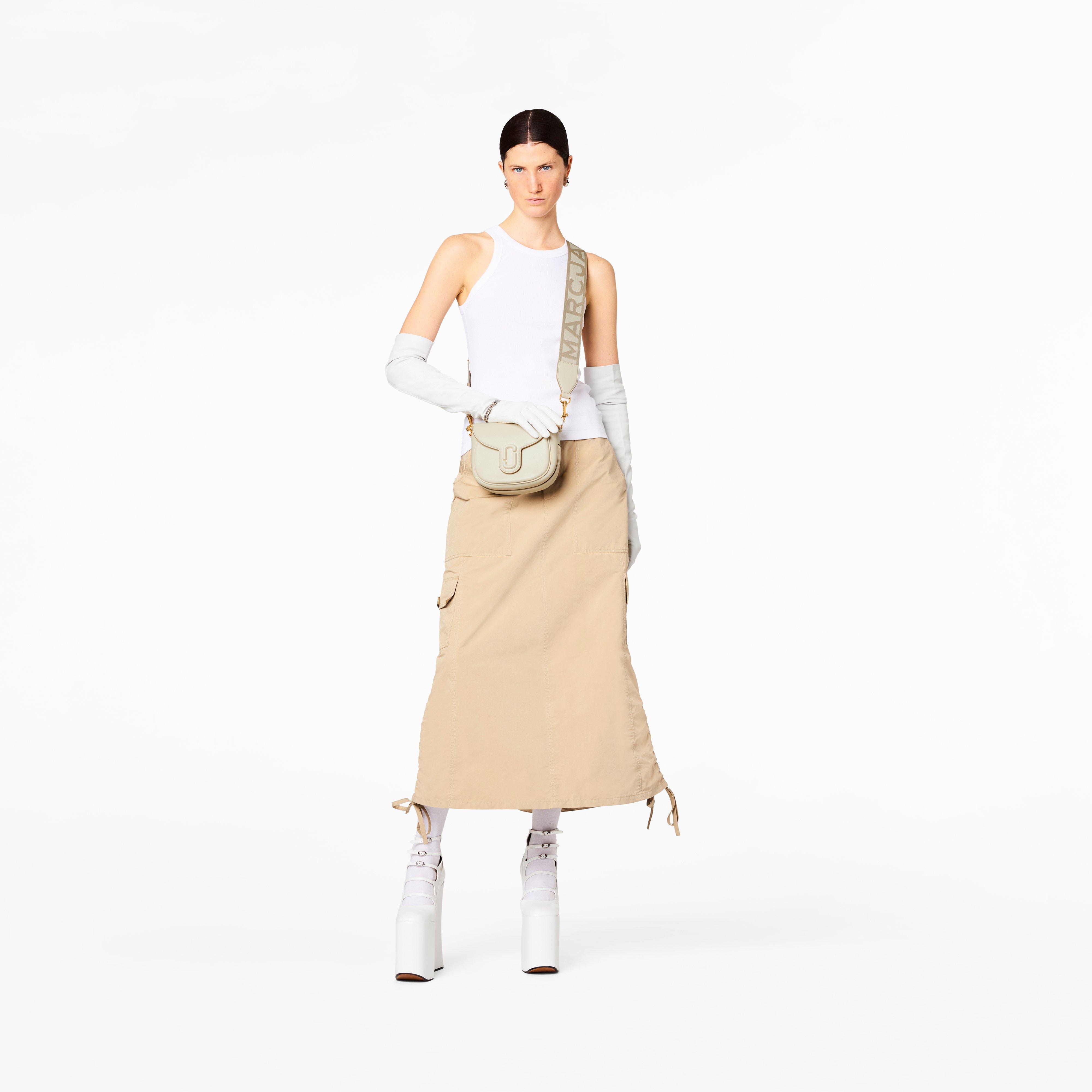 The J Marc Small Saddle Bag - CLOUD WHITE--Alternate view