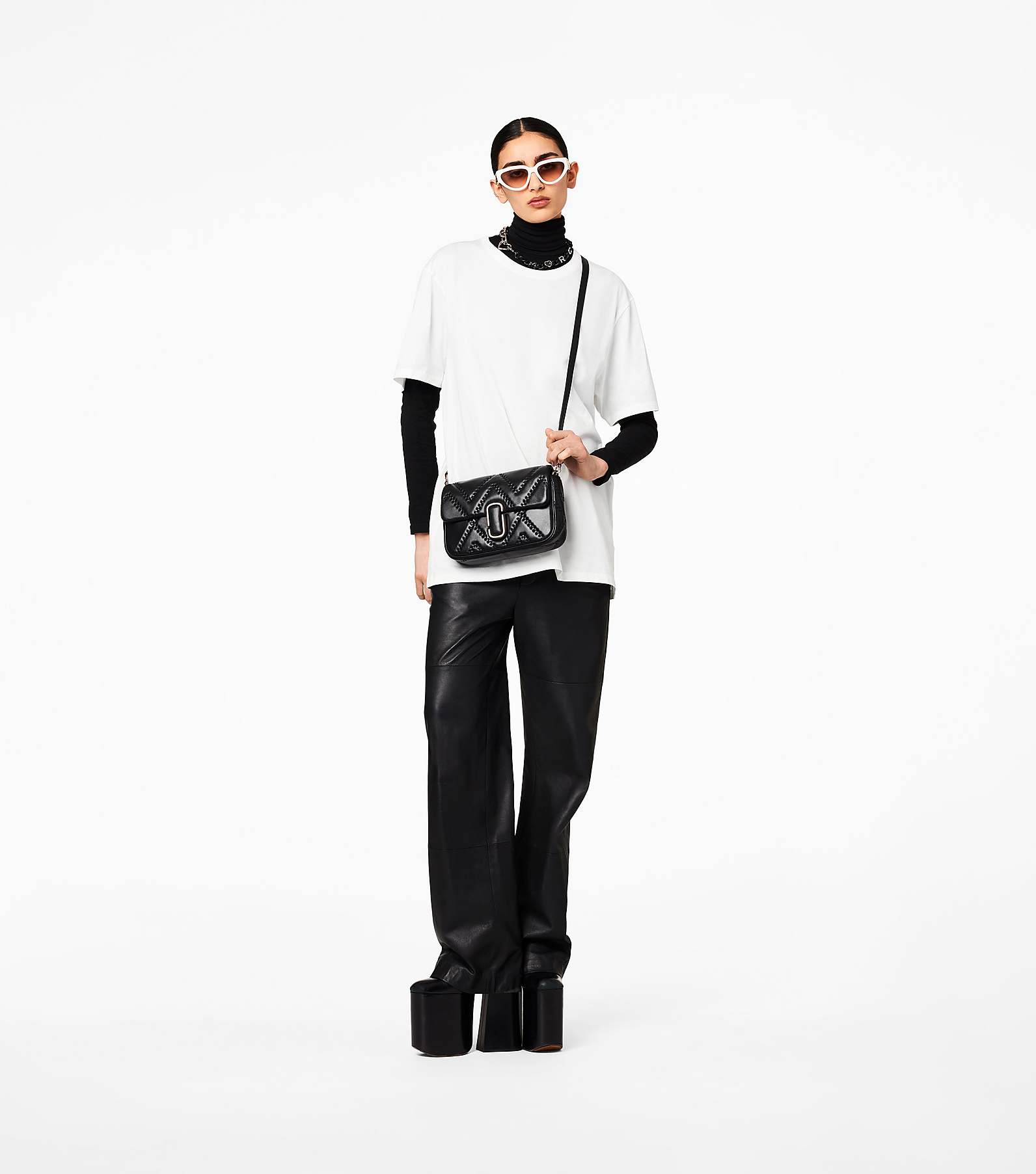 The Quilted Leather J Marc Shoulder Bag | Marc Jacobs | Official Site