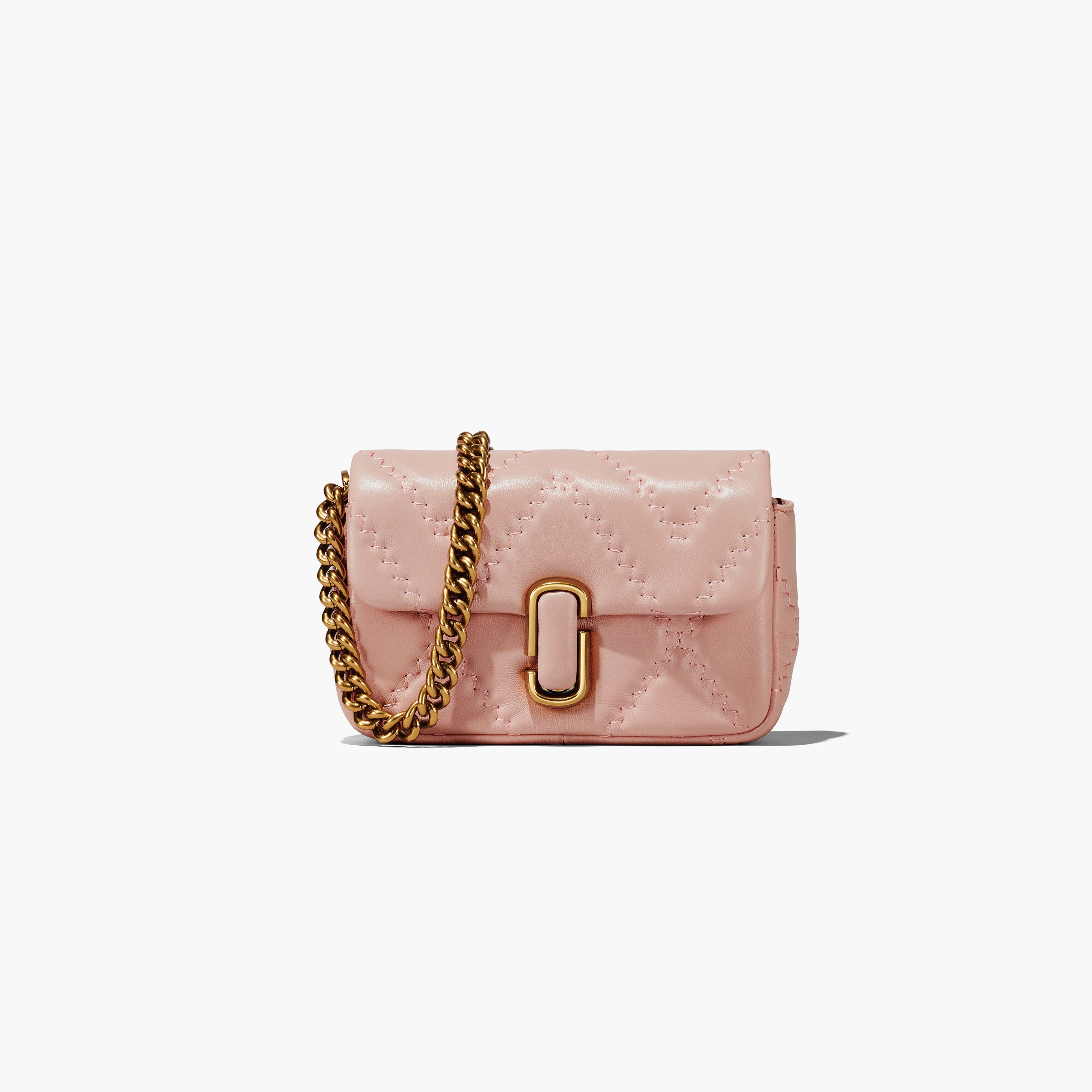 The Quilted Leather J Marc Mini Bag - ROSE