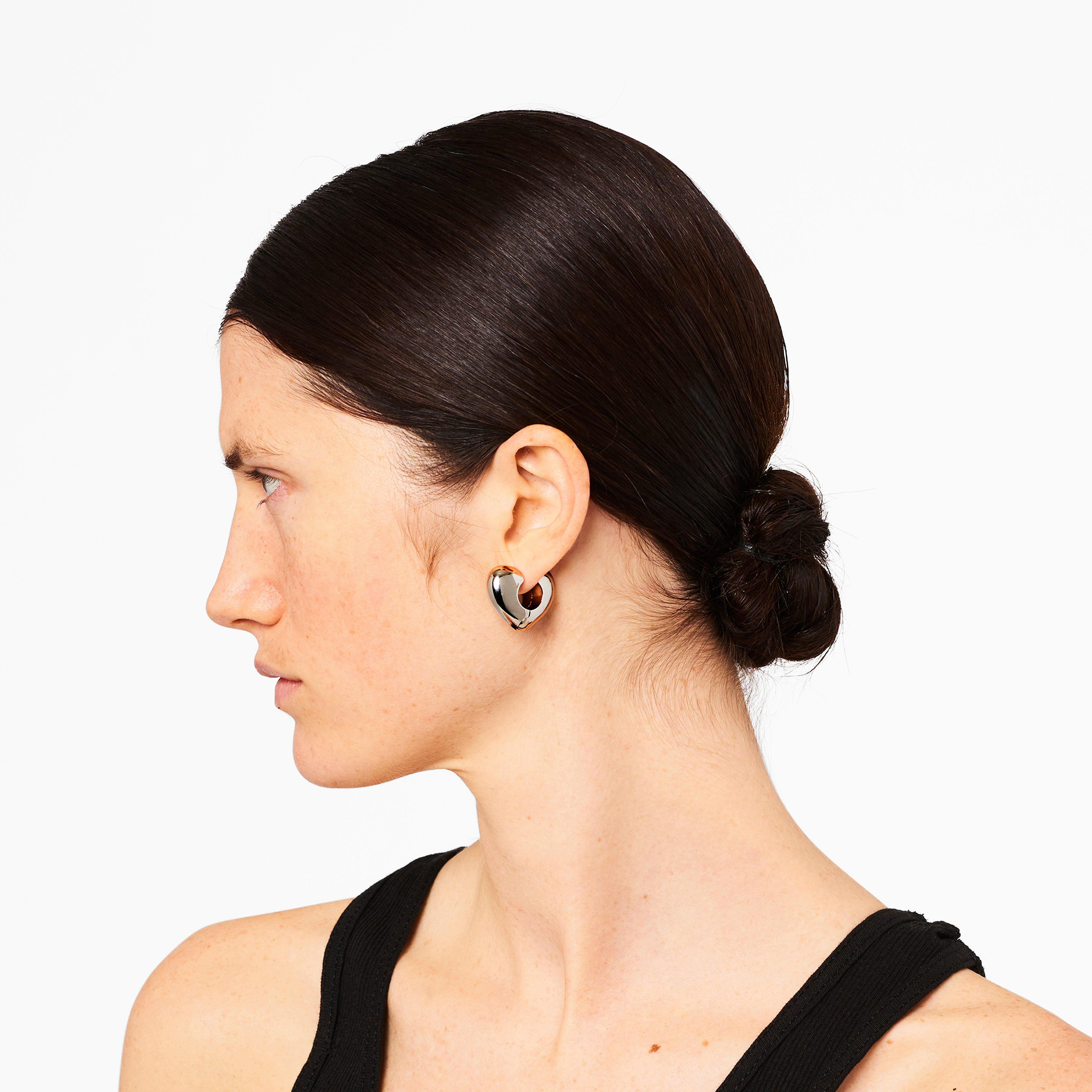 The Charmed Bubble Heart Hoops(Earrings)