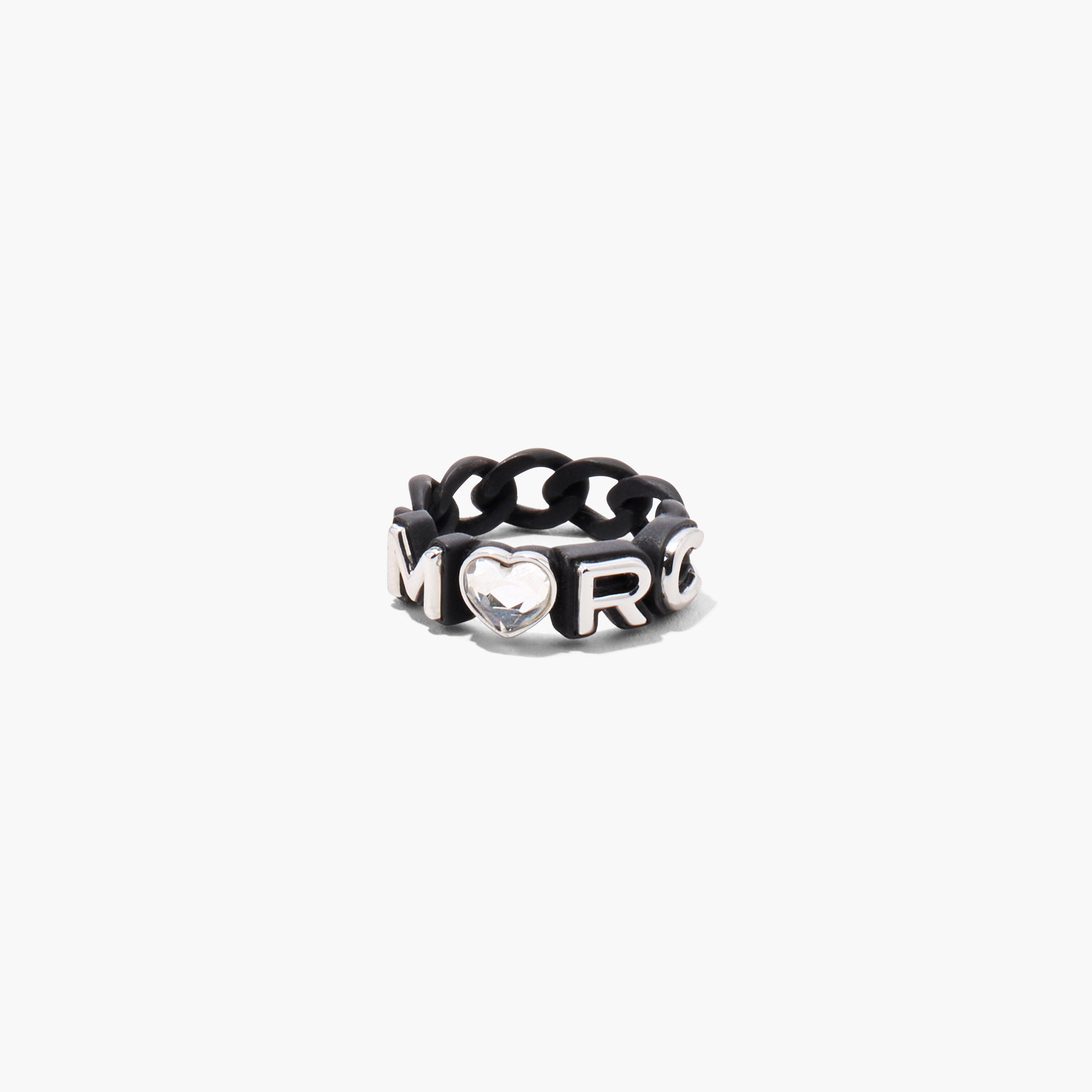 The Charmed Marc Chain Ring - BLACK MULTI