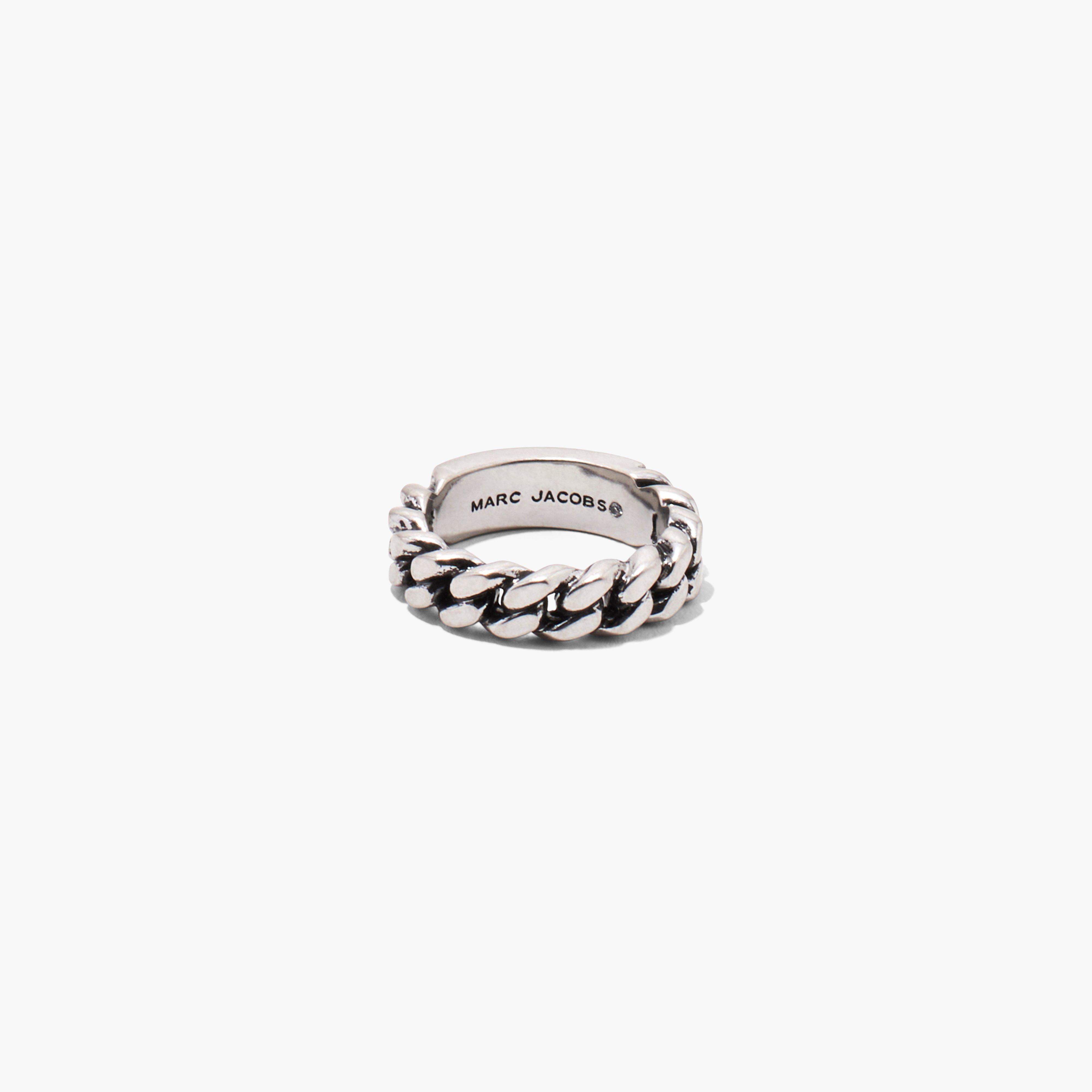 The Barcode Monogram ID Chain Ring(null)