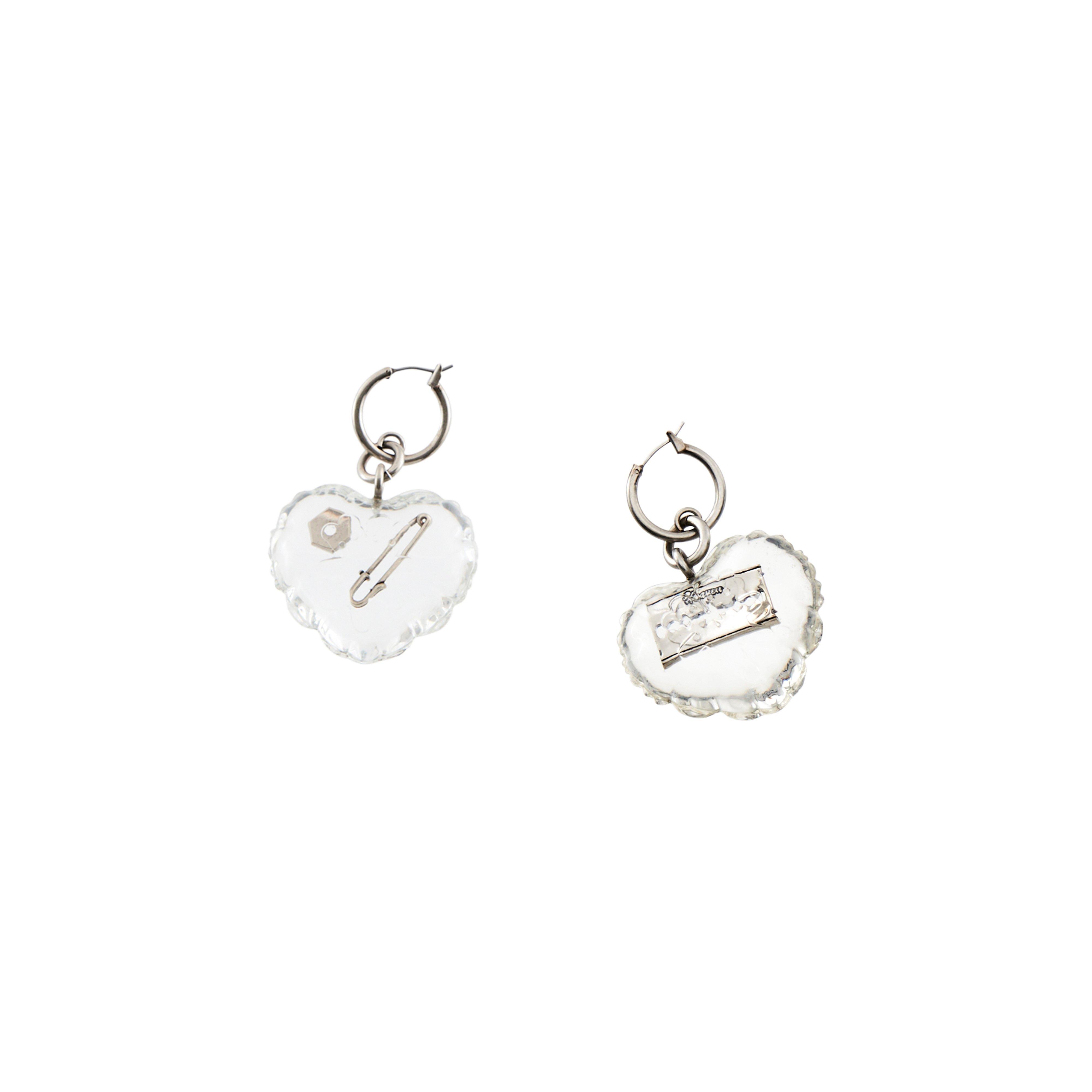 MINI BALLOON RAZOR EARRINGS - CRYSTAL