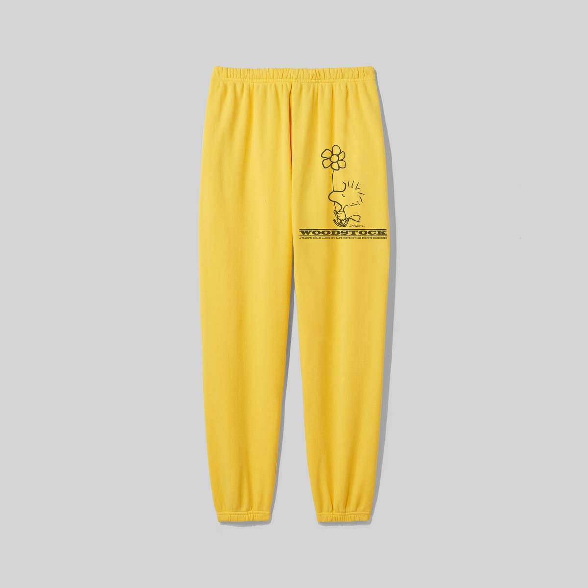 Image of MARC JACOBS Women's Peanuts x The Gym Pants in Yellow, Size Large