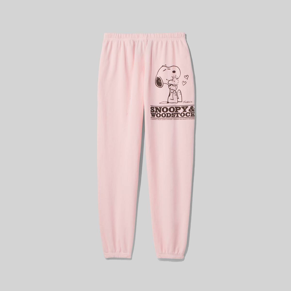 Image of MARC JACOBS Women's Peanuts x The Gym Pants in Light Pink, Size Large