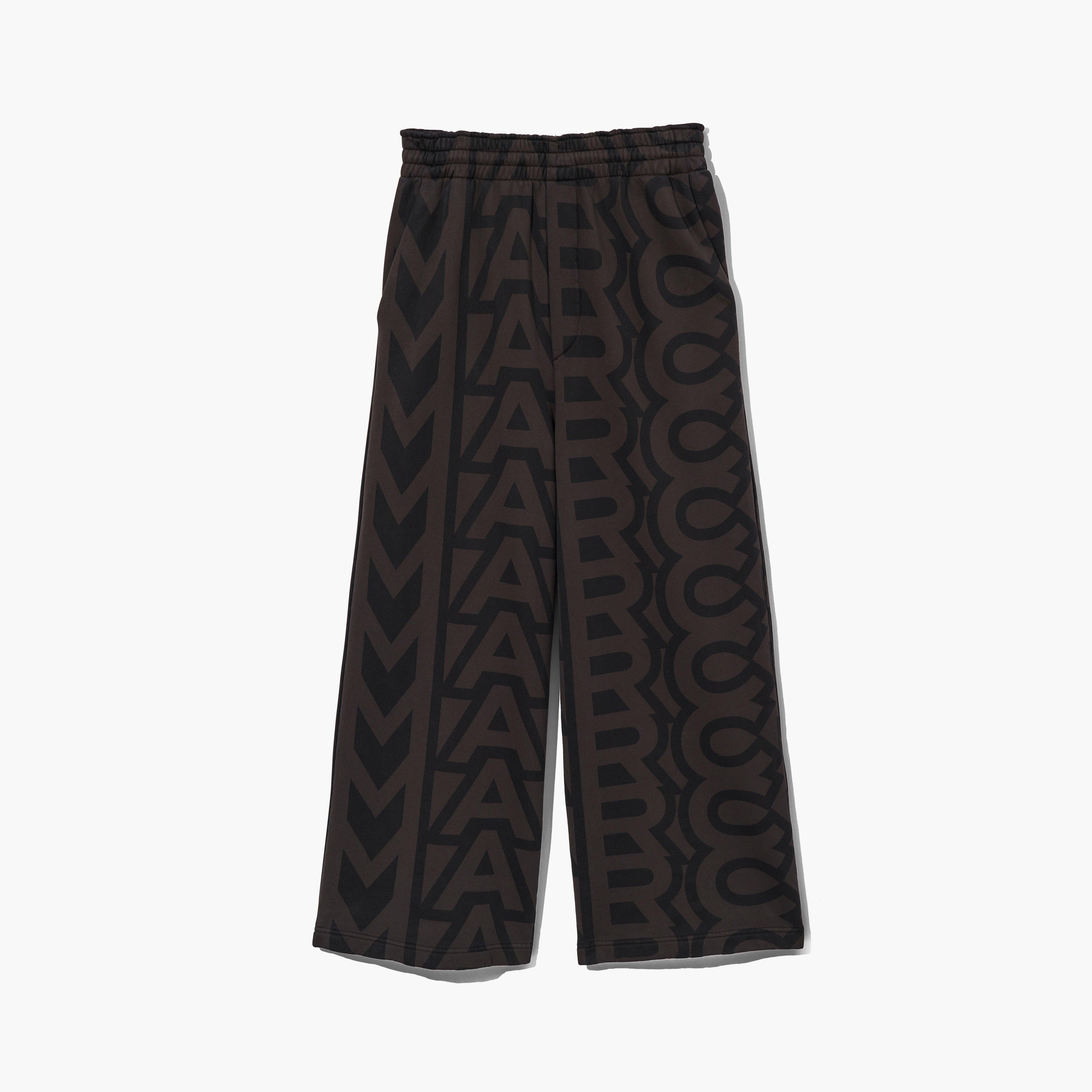 The Monogram Oversized Sweatpants - BLACK/CHARCOAL