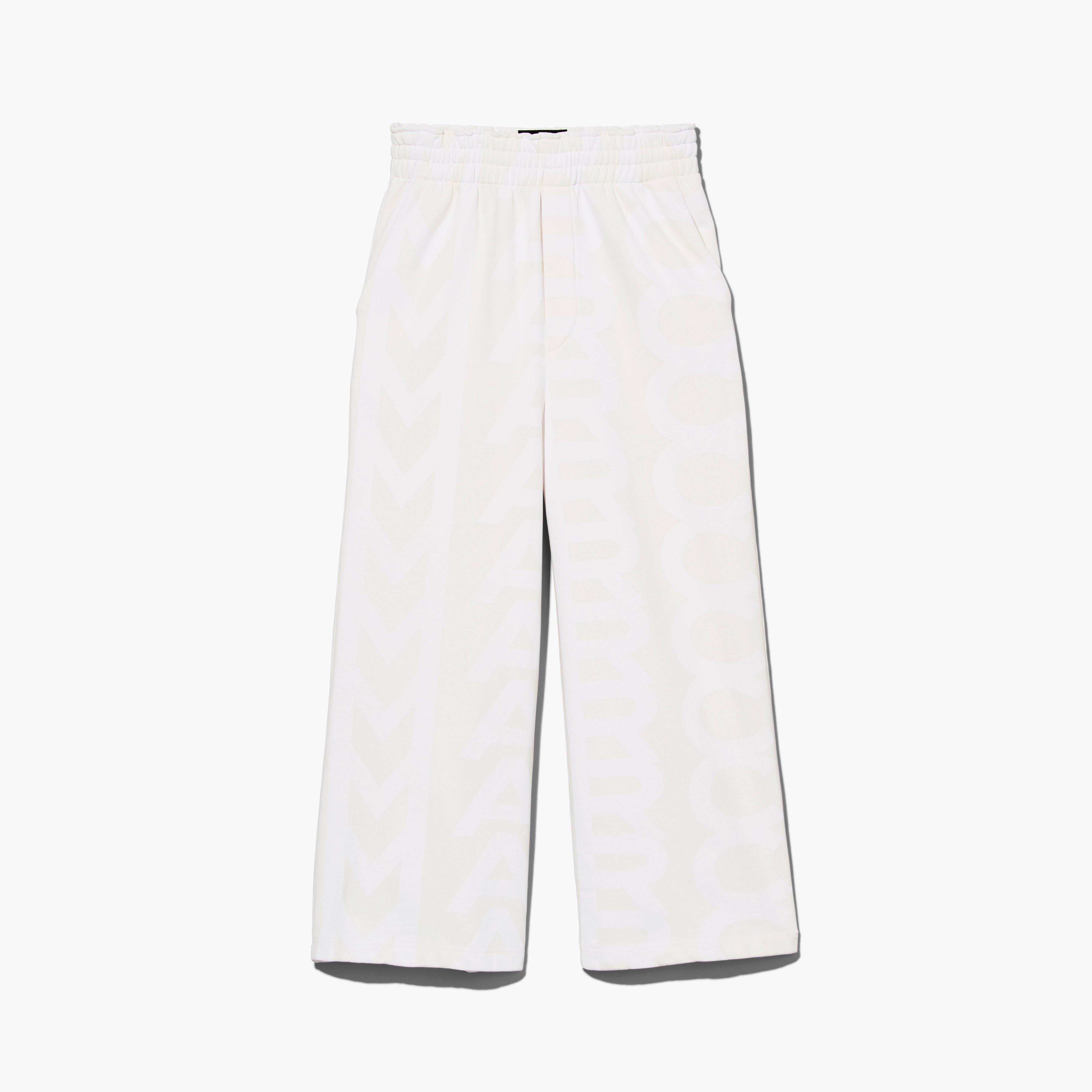 The Monogram Oversized Sweatpants - EGGSHELL/OPTIC WHITE