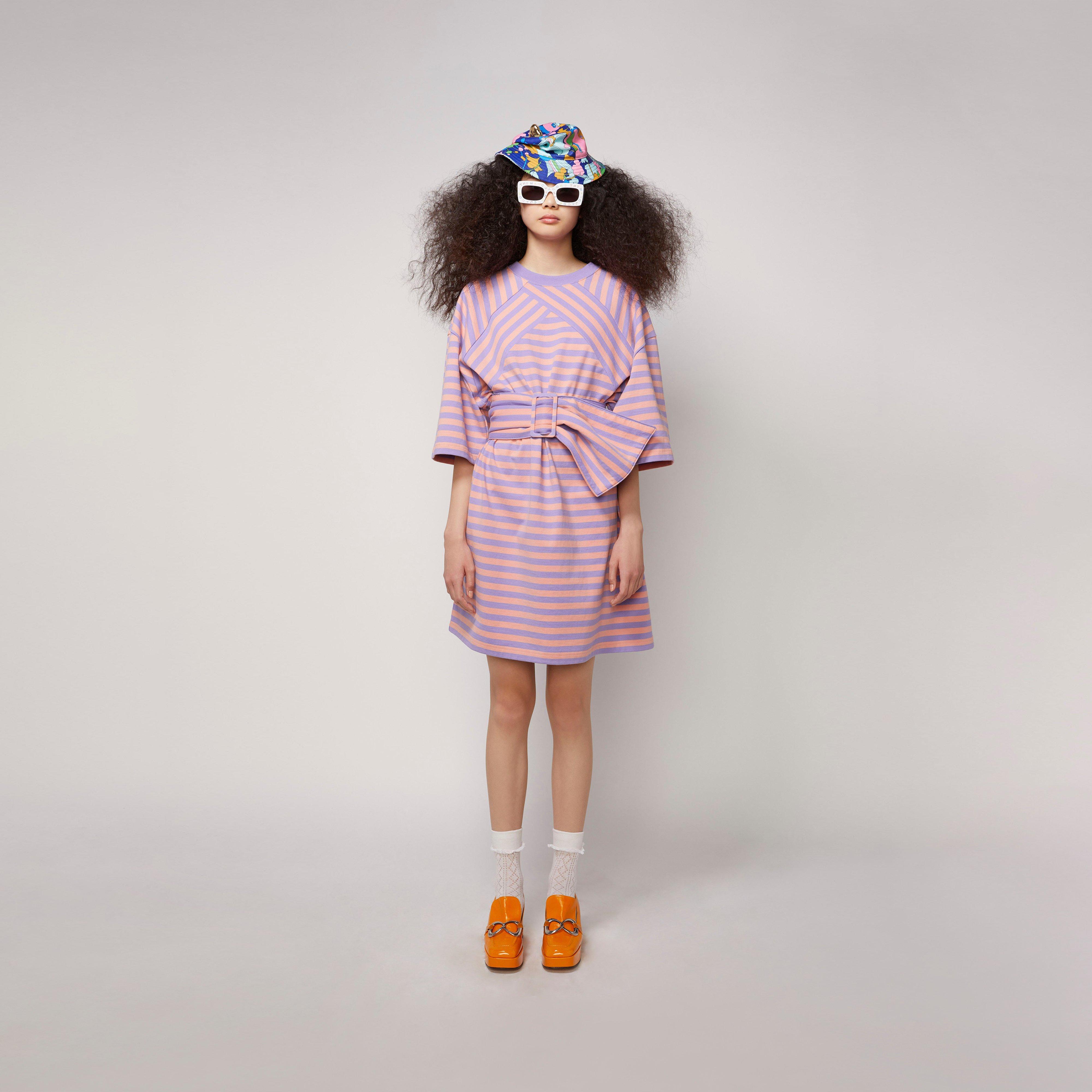 The Striped T-Shirt Dress--Alternate view