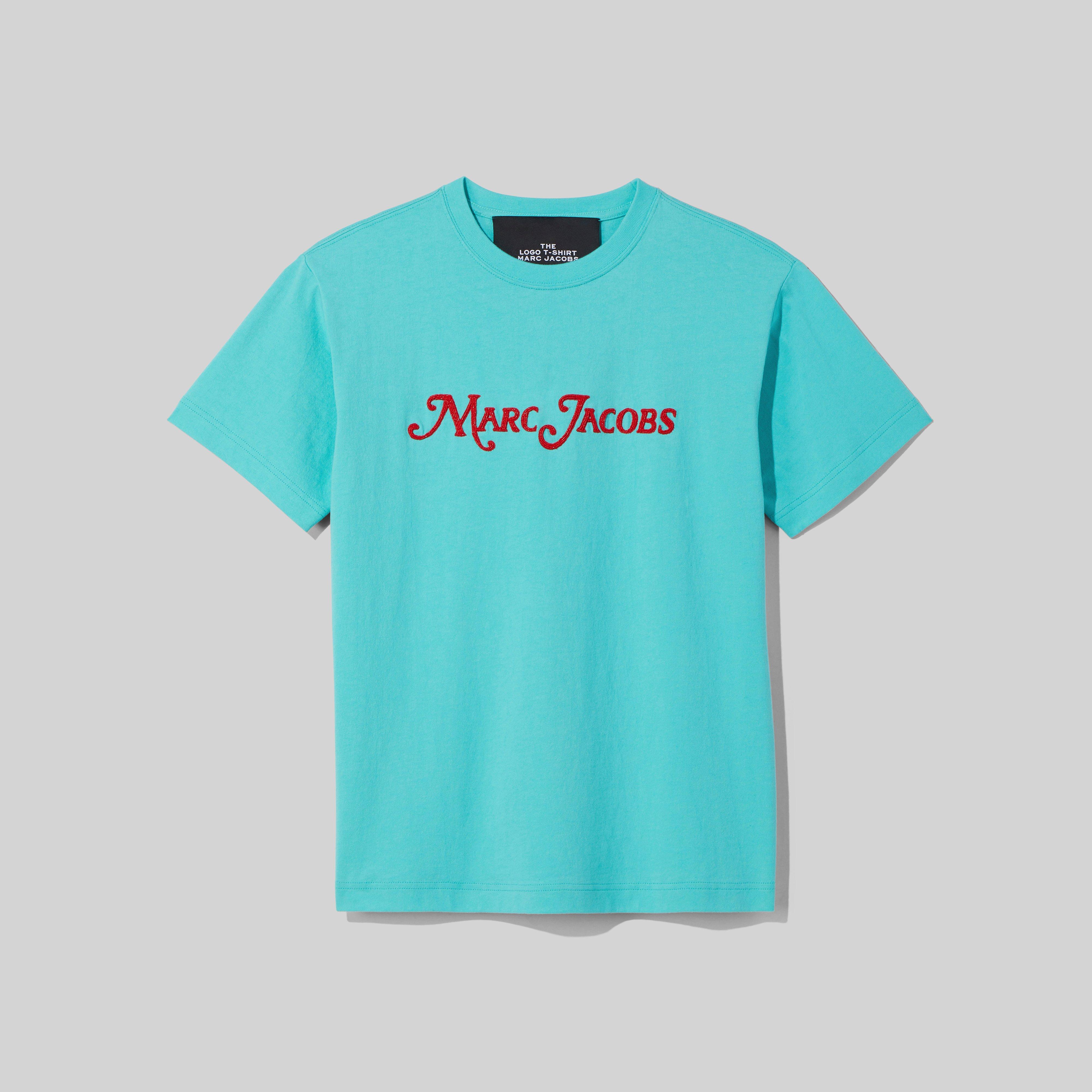 Marc Jacobs The Logo T-shirt In Teal