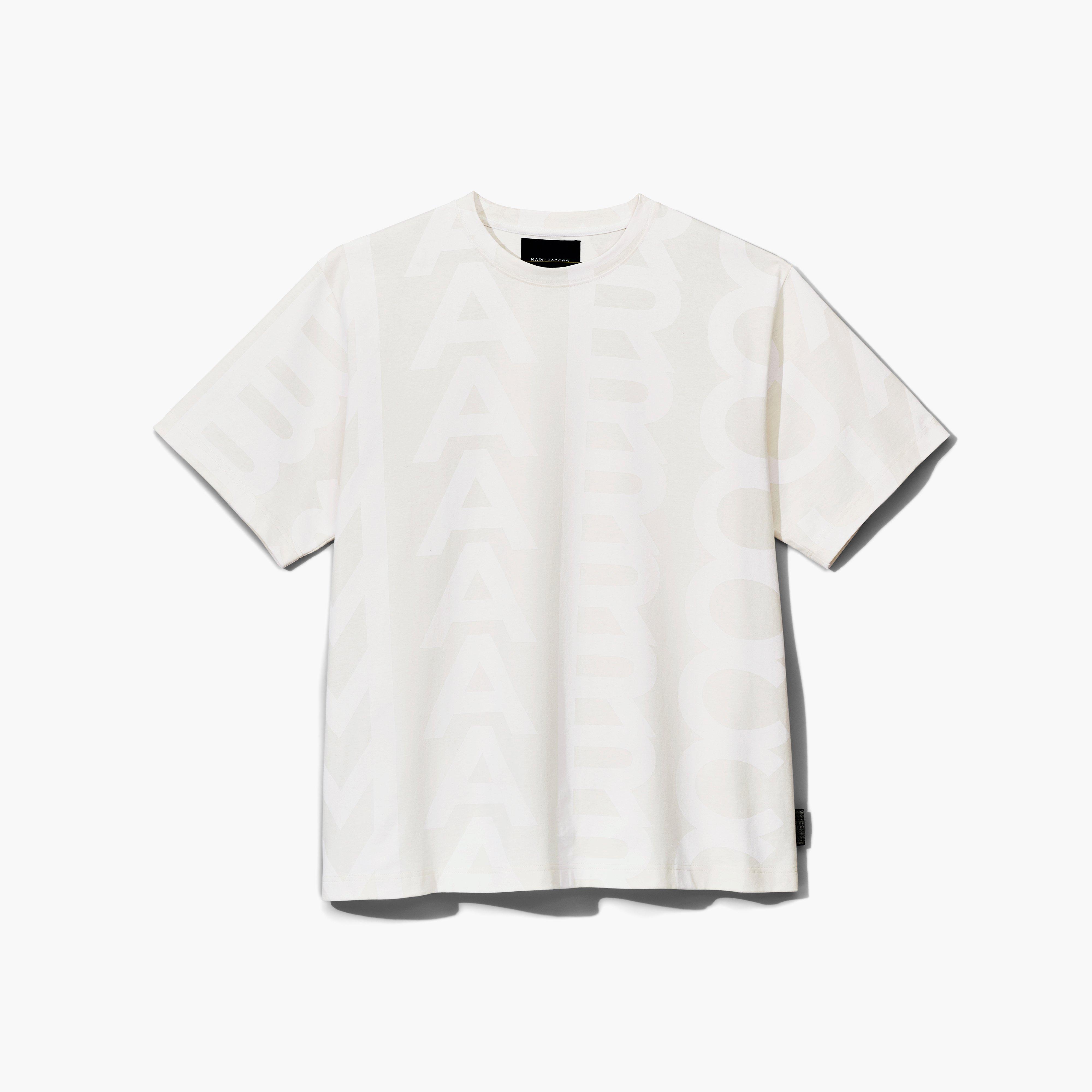 The Monogram Big Tee - EGGSHELL/OPTIC WHITE--Alternate view