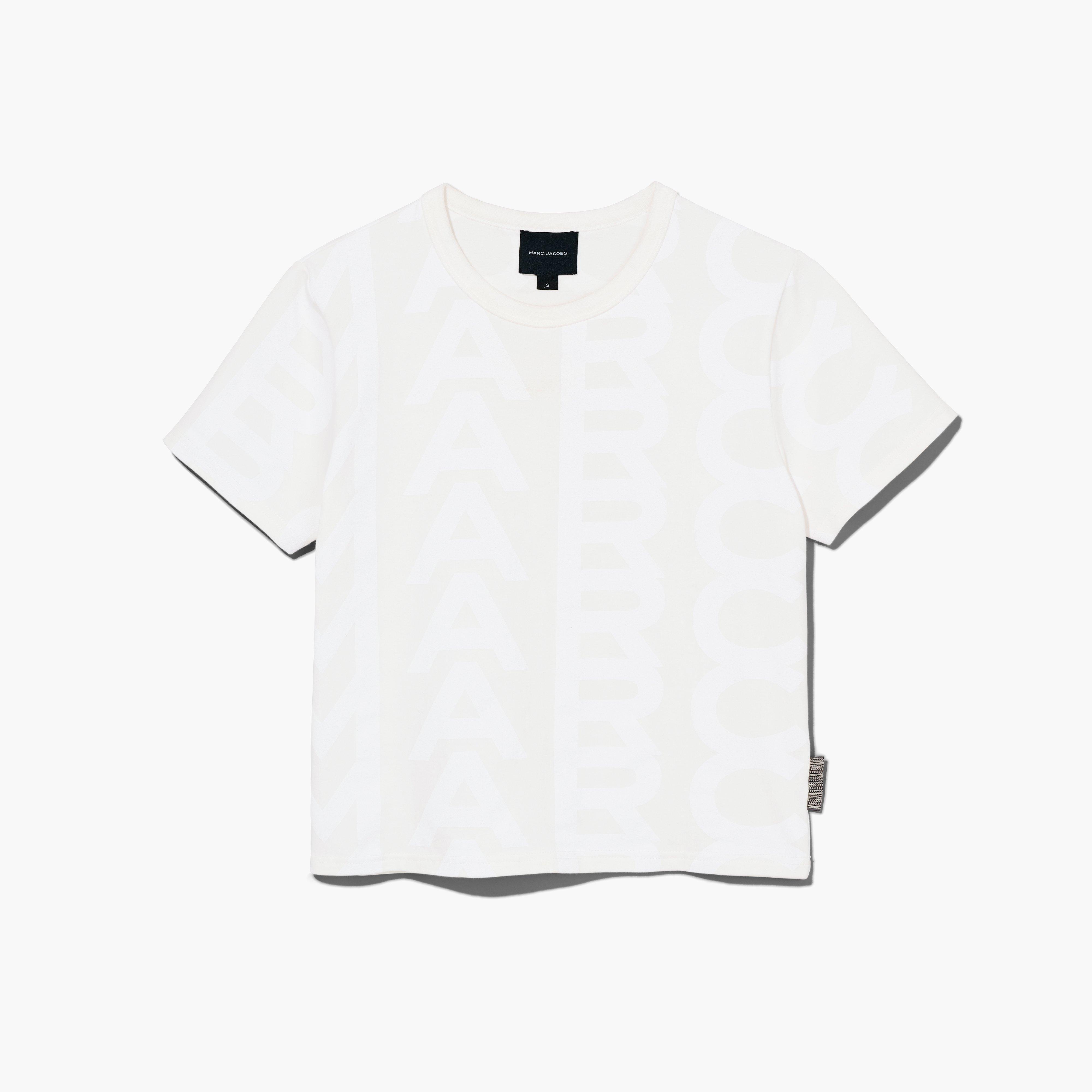 The Monogram Baby Tee - EGGSHELL/OPTIC WHITE--Alternate view