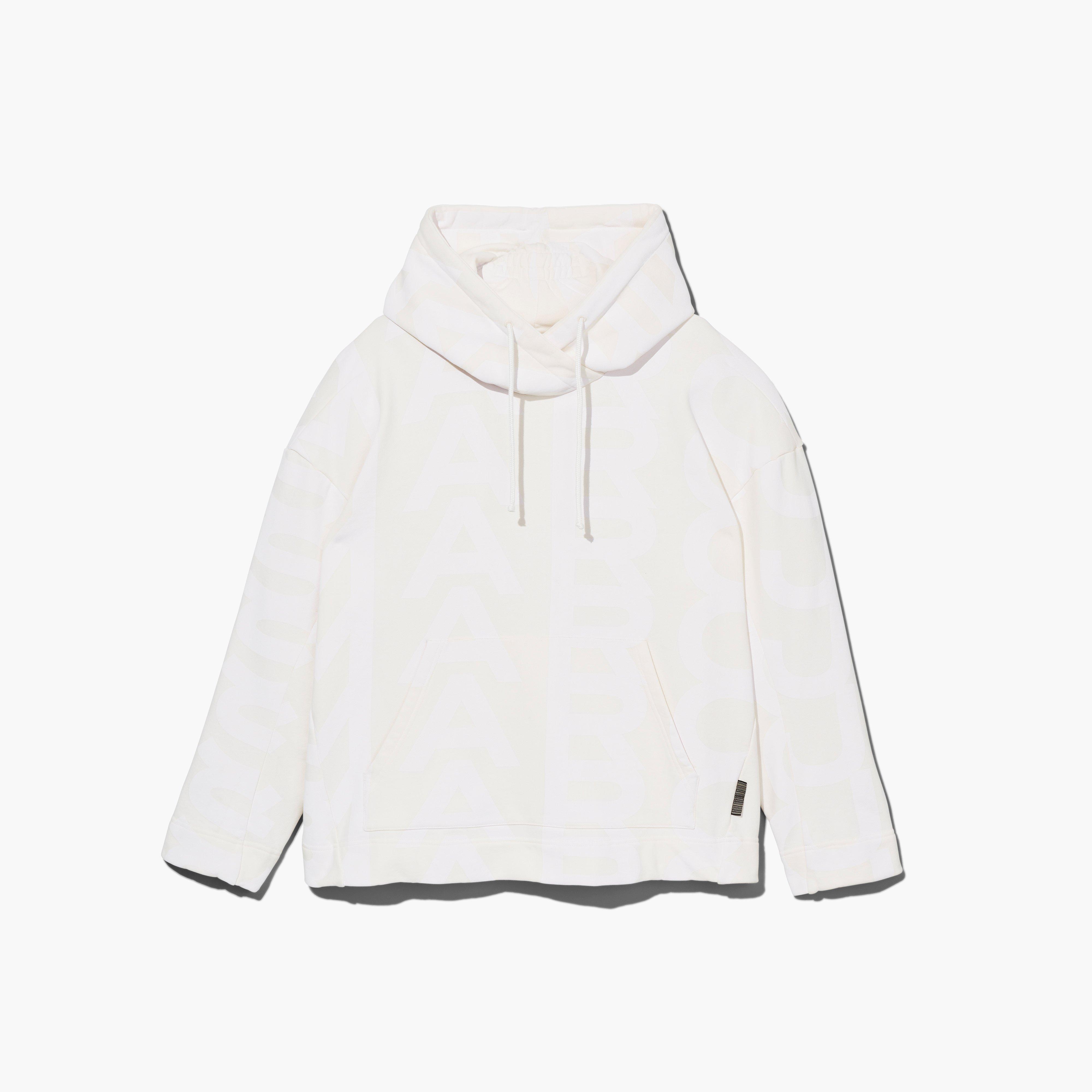 The Monogram Oversized Hoodie - EGGSHELL/OPTIC WHITE--Alternate view