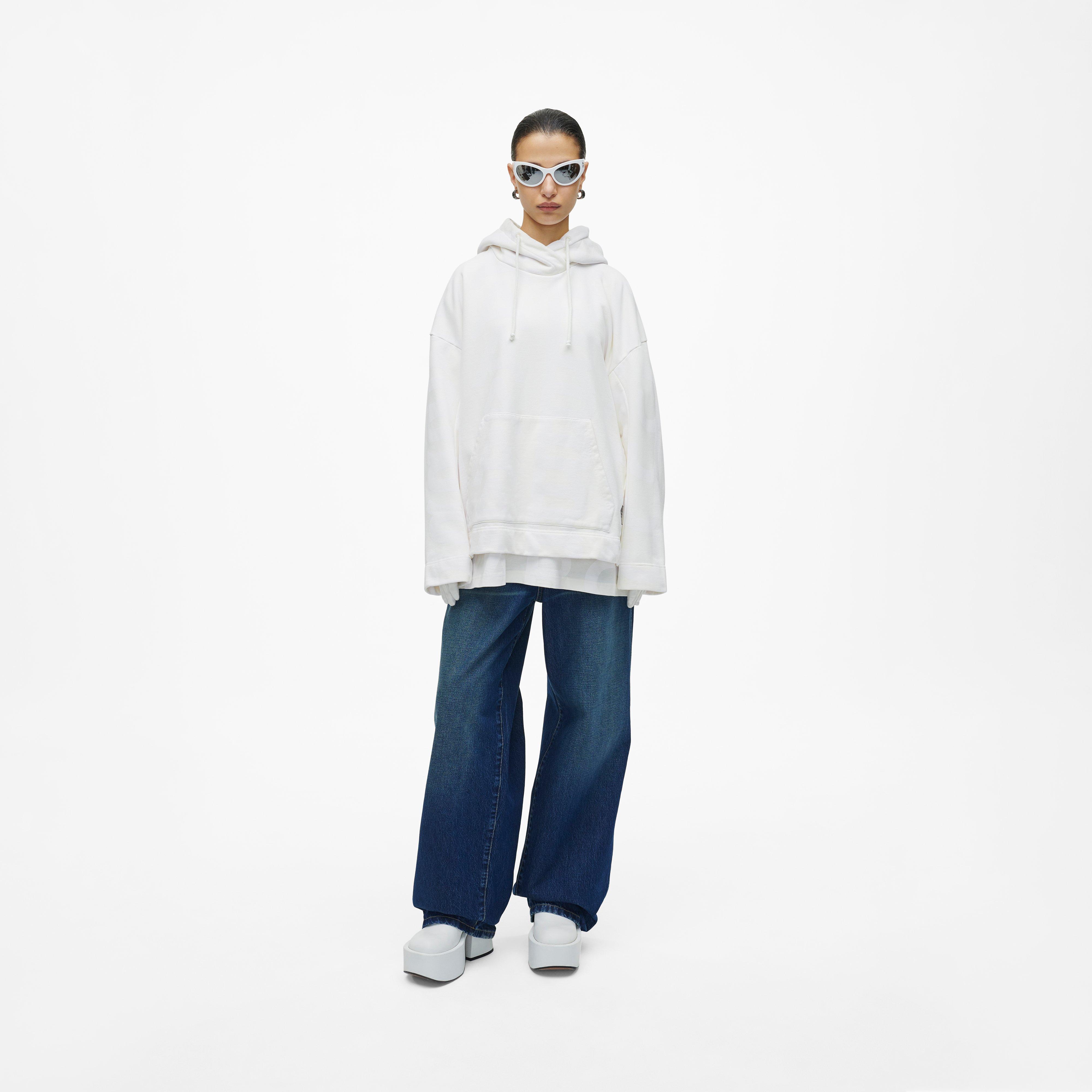 The Monogram Oversized Hoodie - EGGSHELL/OPTIC WHITE