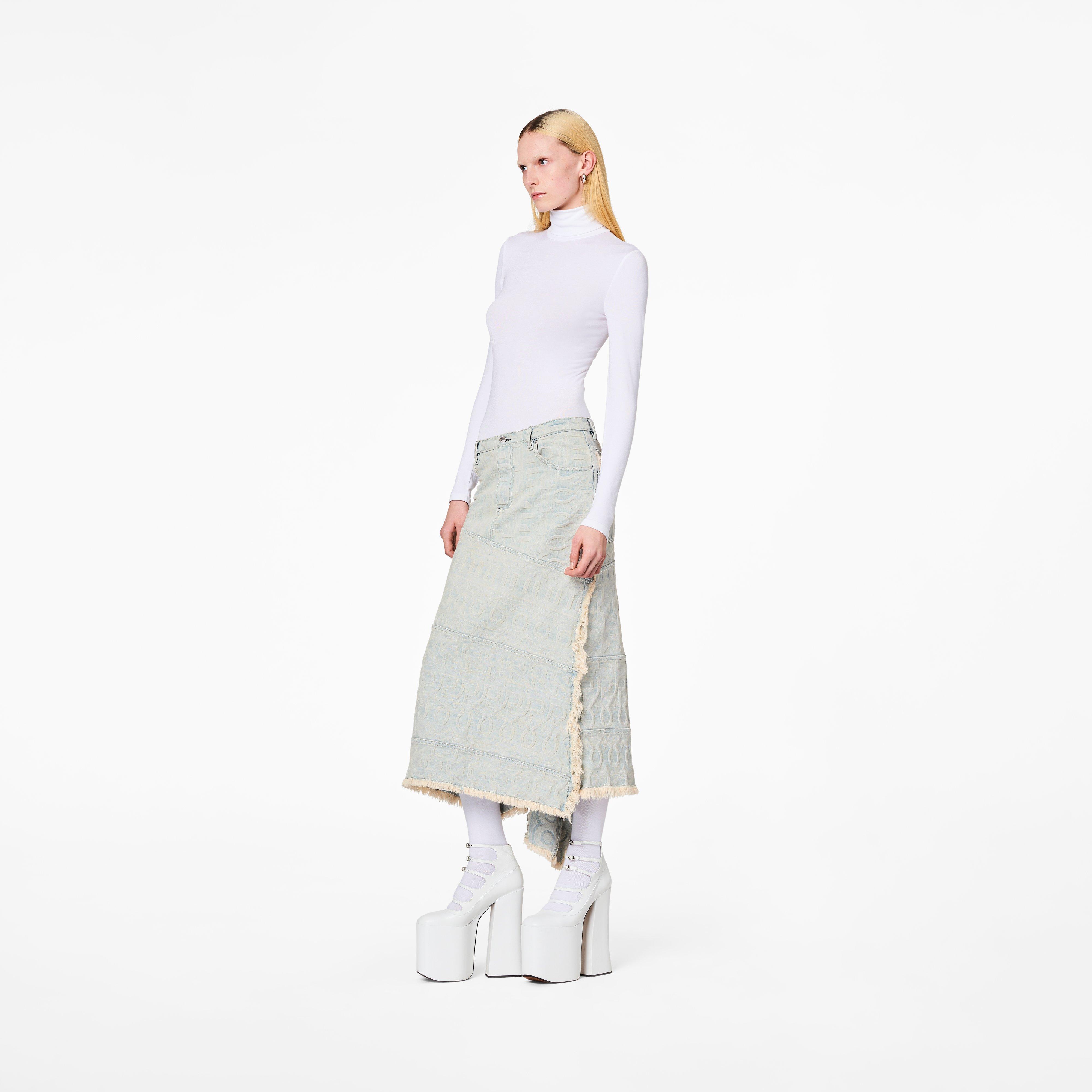 The Monogram Denim Skirt(The Monogram Collection)
