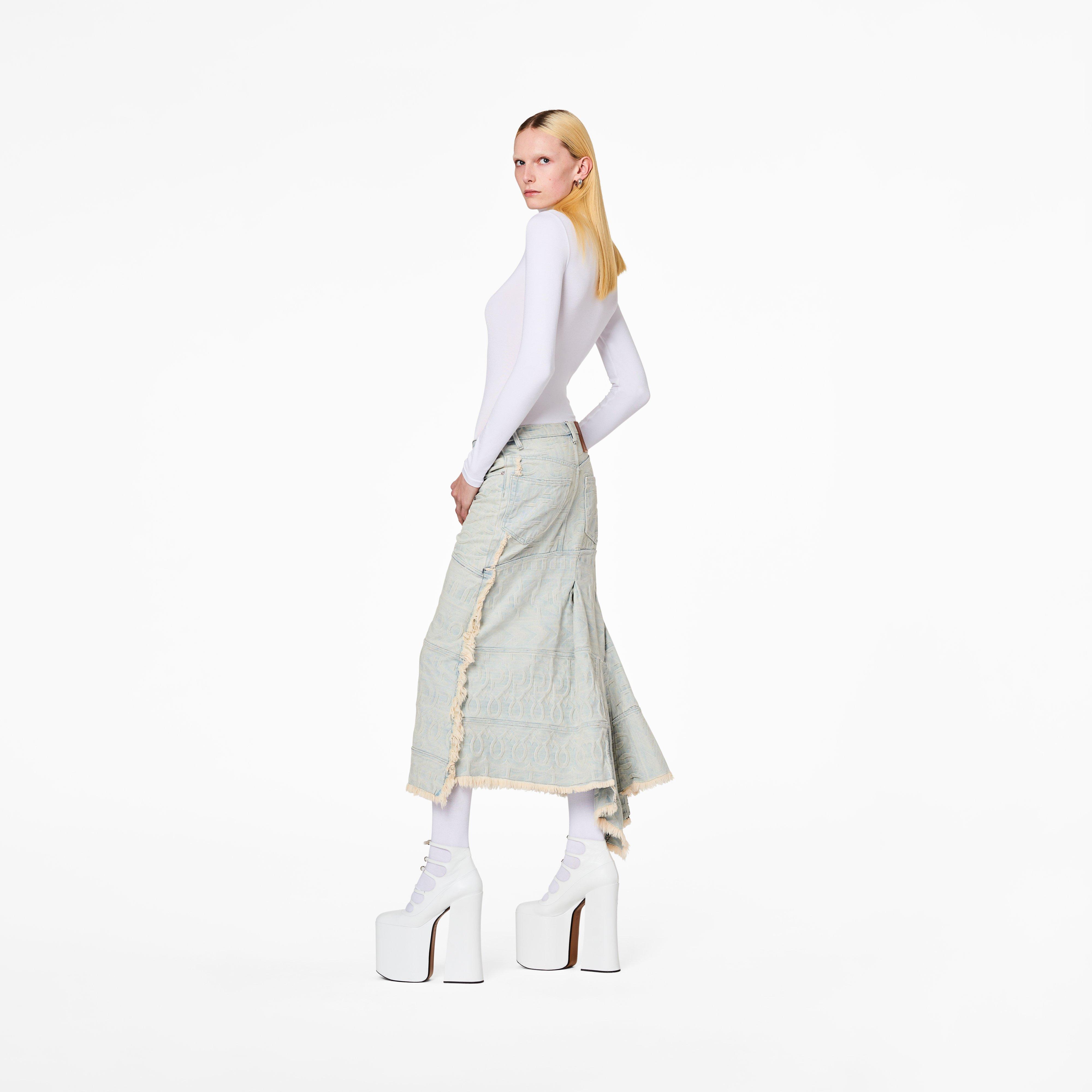 The Monogram Denim Skirt(The Monogram Collection)