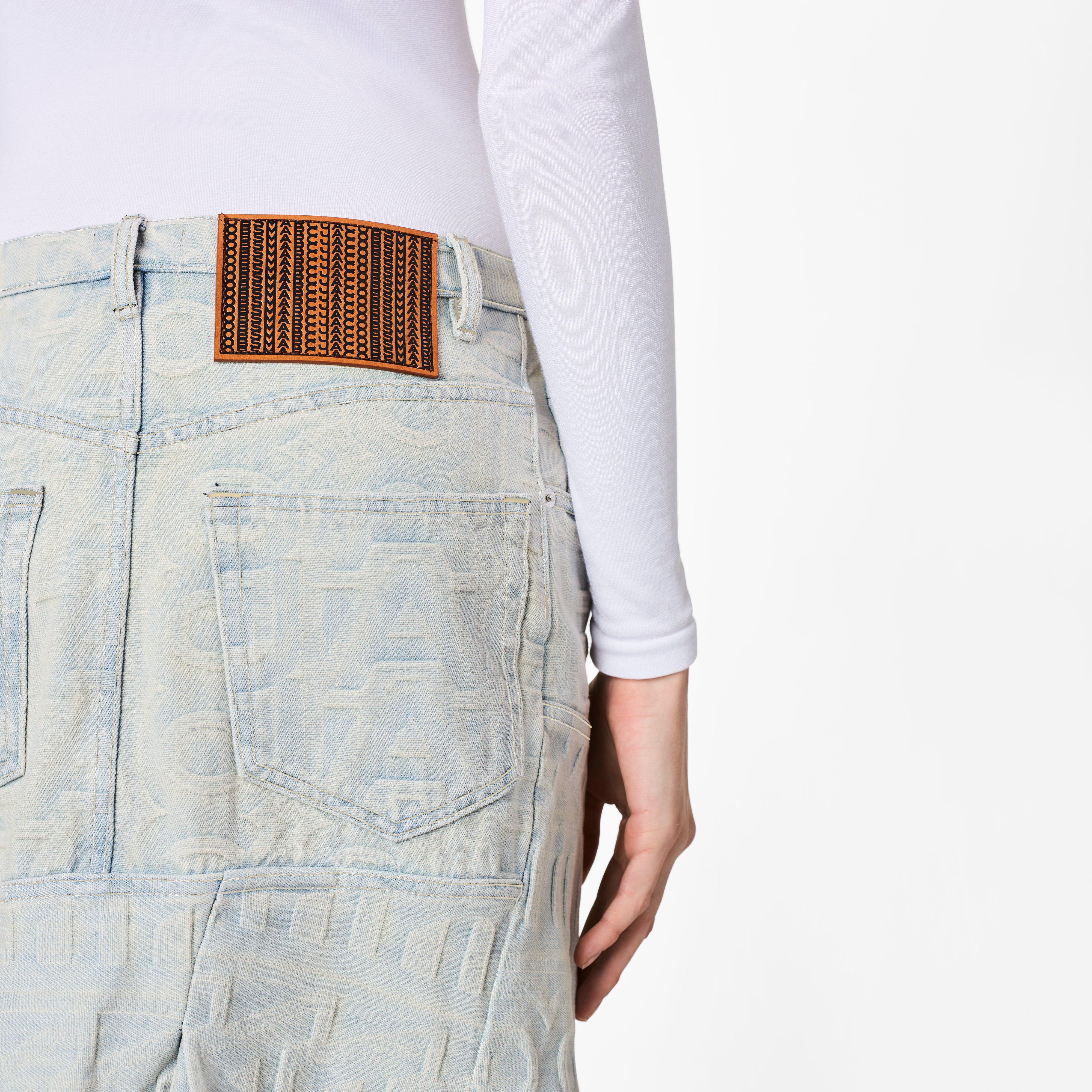 The Monogram Denim Skirt(The Monogram Collection)