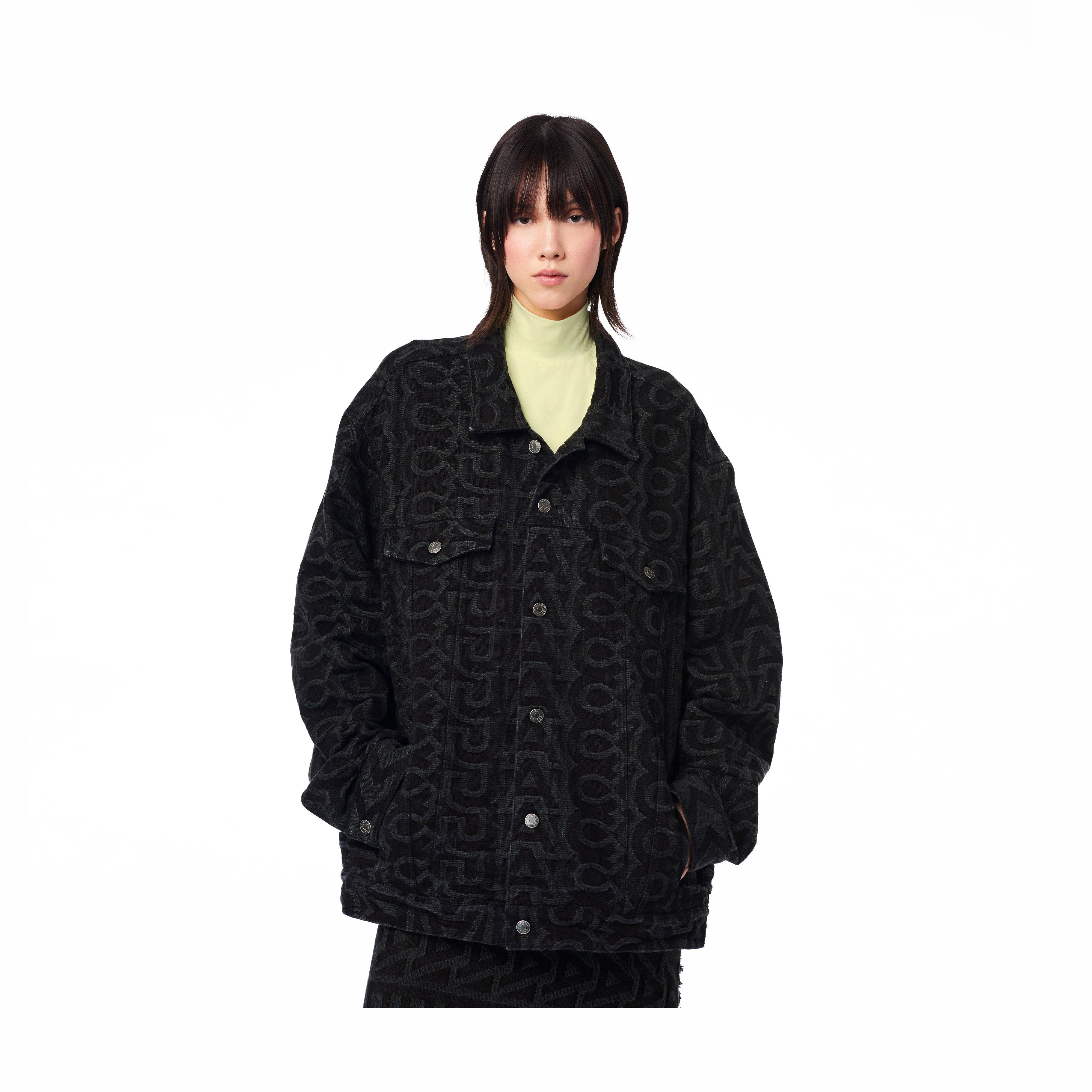 The Monogram Denim Jacket - BLACK--Alternate view