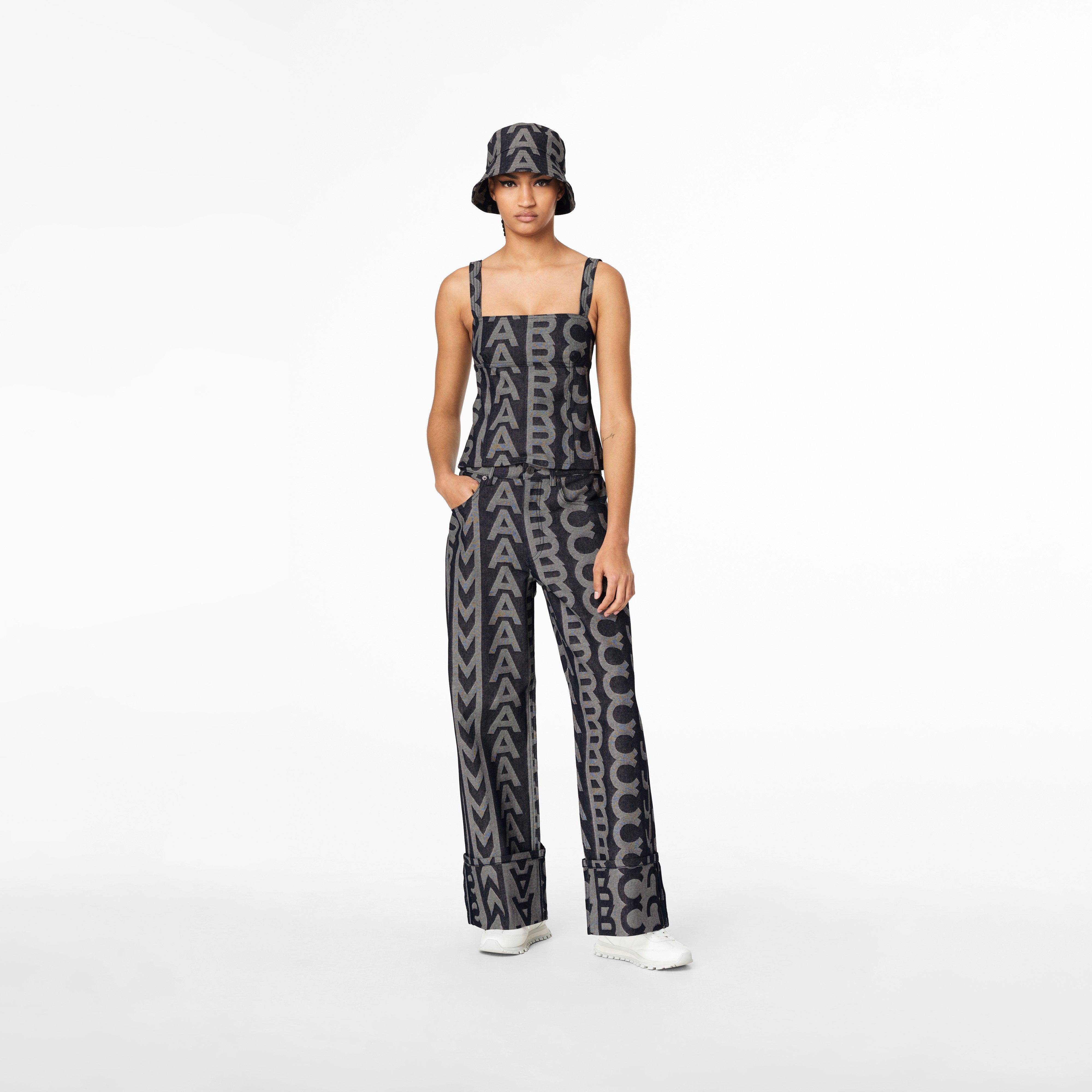 The Monogram Oversized Jeans - DENIM BLUE--Alternate view