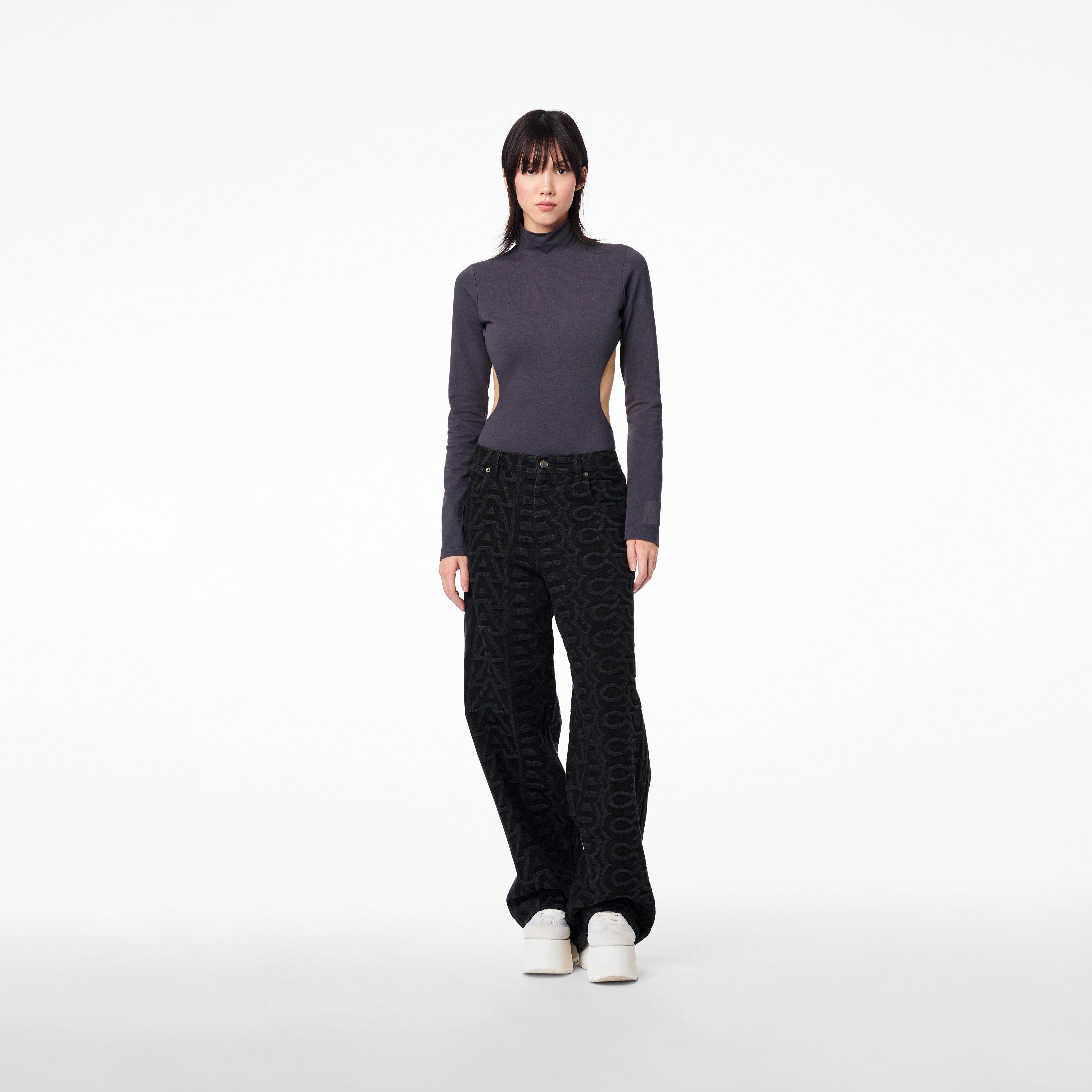 The Monogram Denim Pant - BLACK--Alternate view