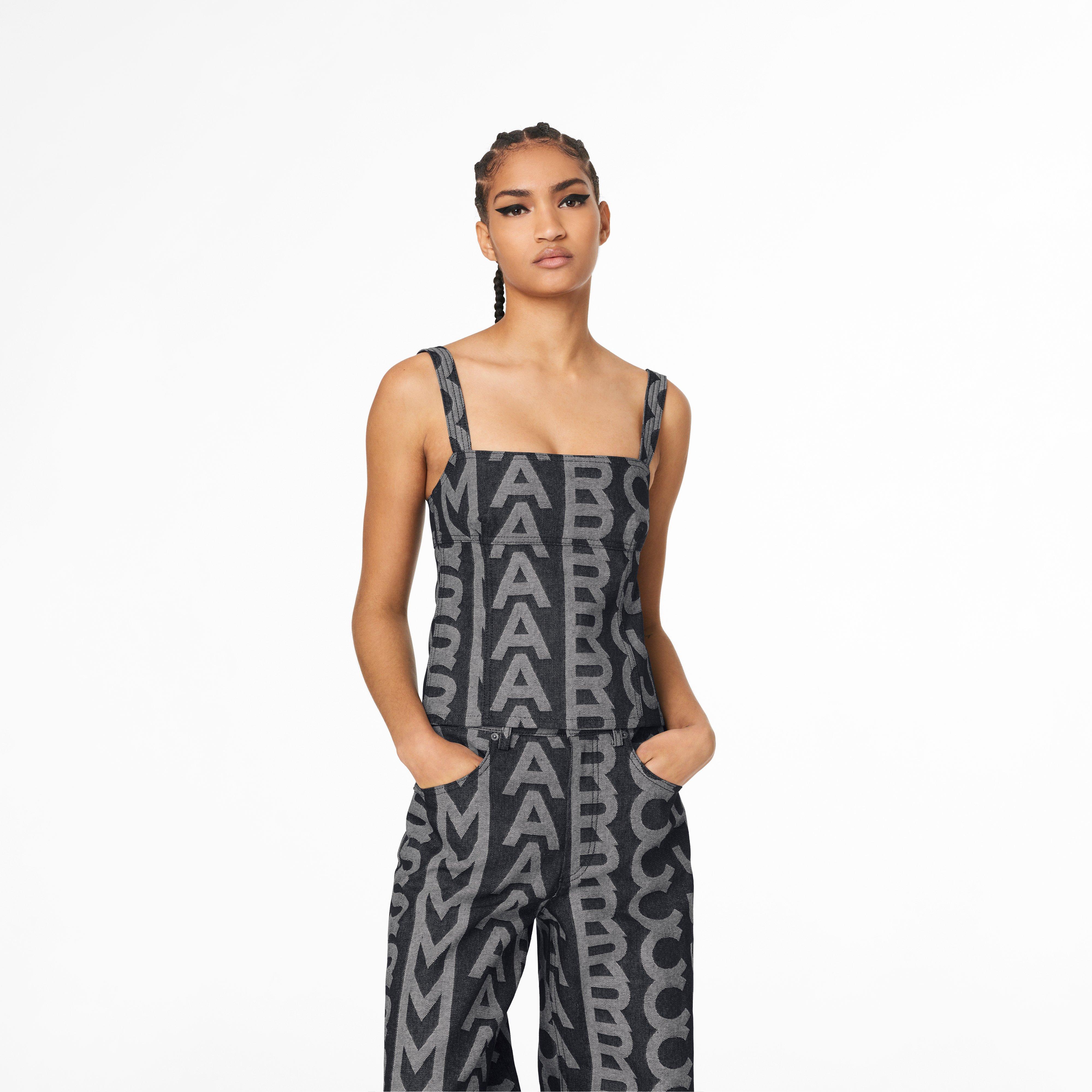 The Monogram Denim Bustier Top(The Monogram Collection)