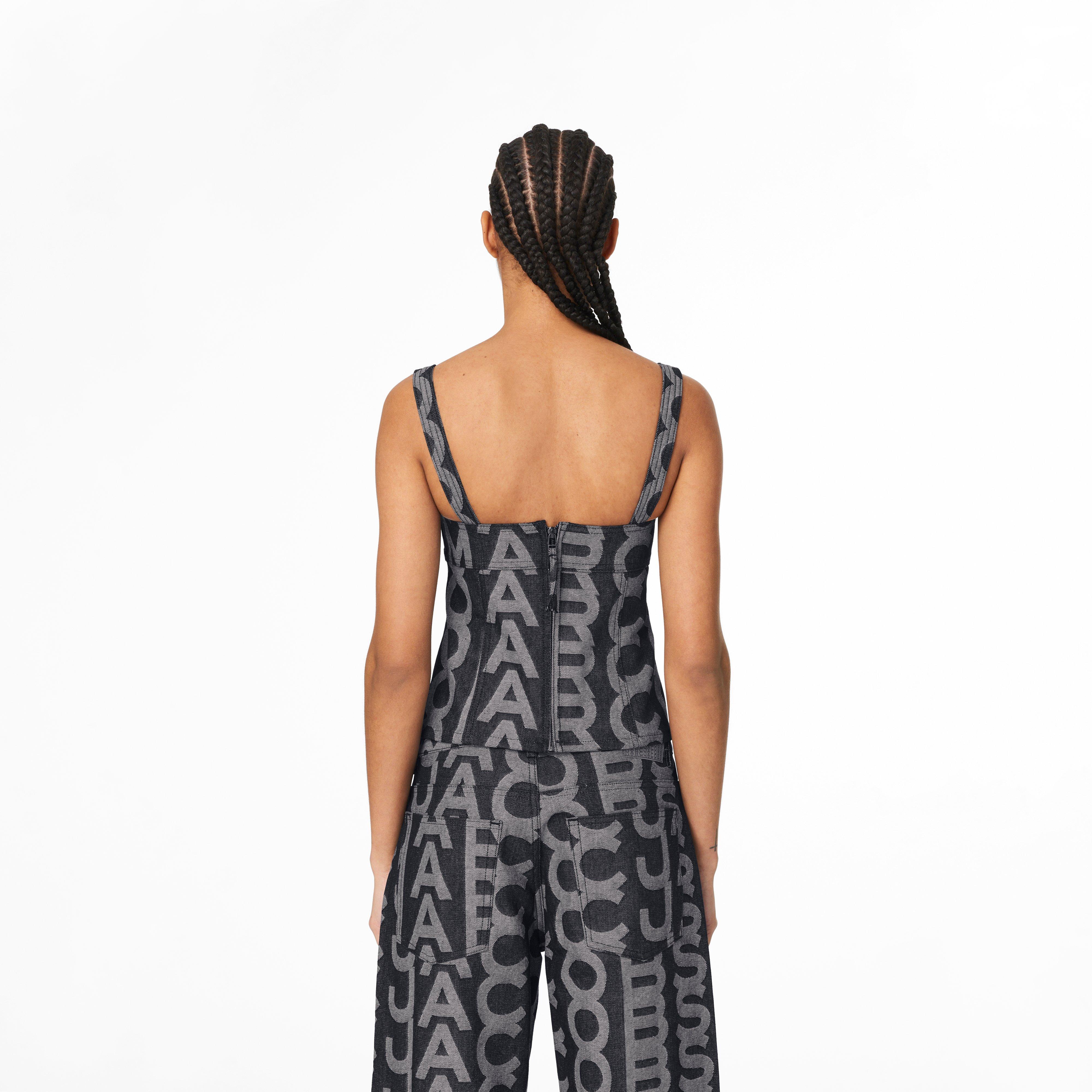 The Monogram Denim Bustier Top(The Monogram Collection)